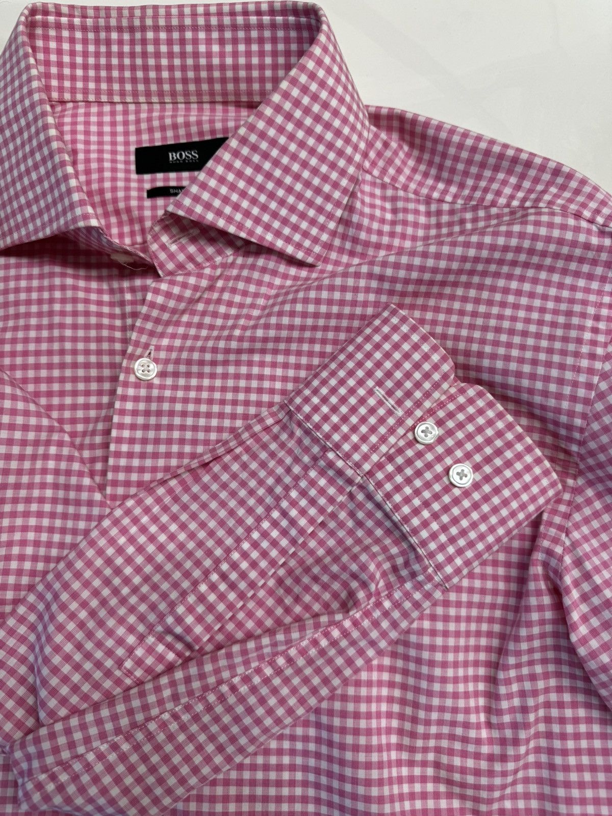 Hugo Boss Hugo Boss Dress Shirt Size US L / EU 52-54 / 3 - 2 Thumbnail