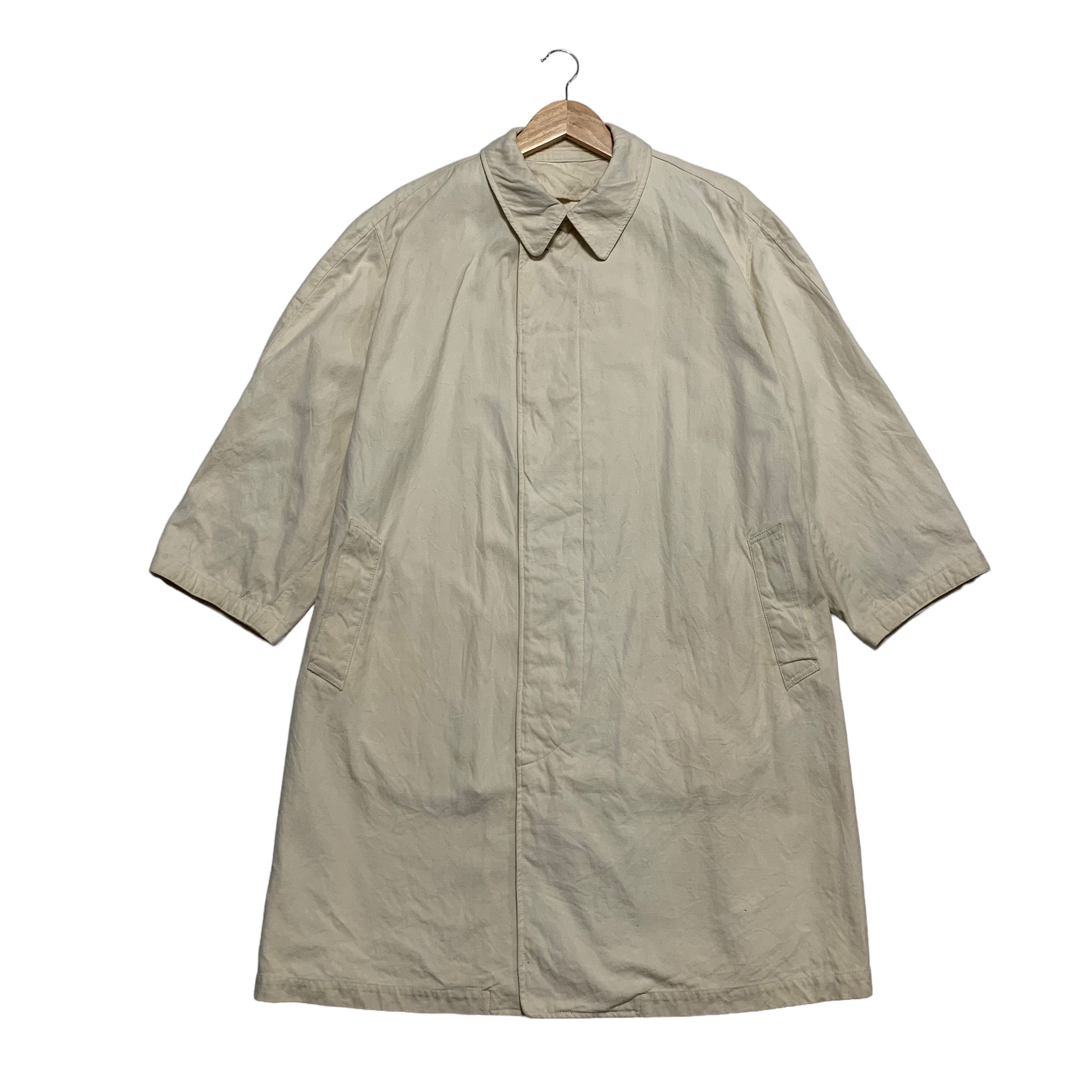 image of Issey Miyake Overcoat in Beige, Men's (Size Large)