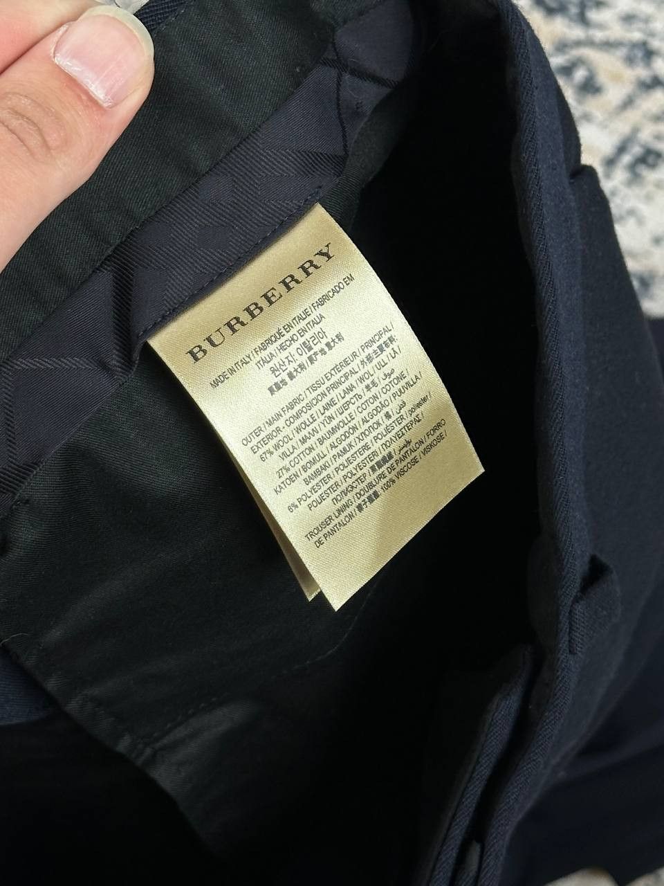 Burberry Burberry London Luxury Wool Trousers Made in Italy Size US 34 / EU 50 - 6 Thumbnail