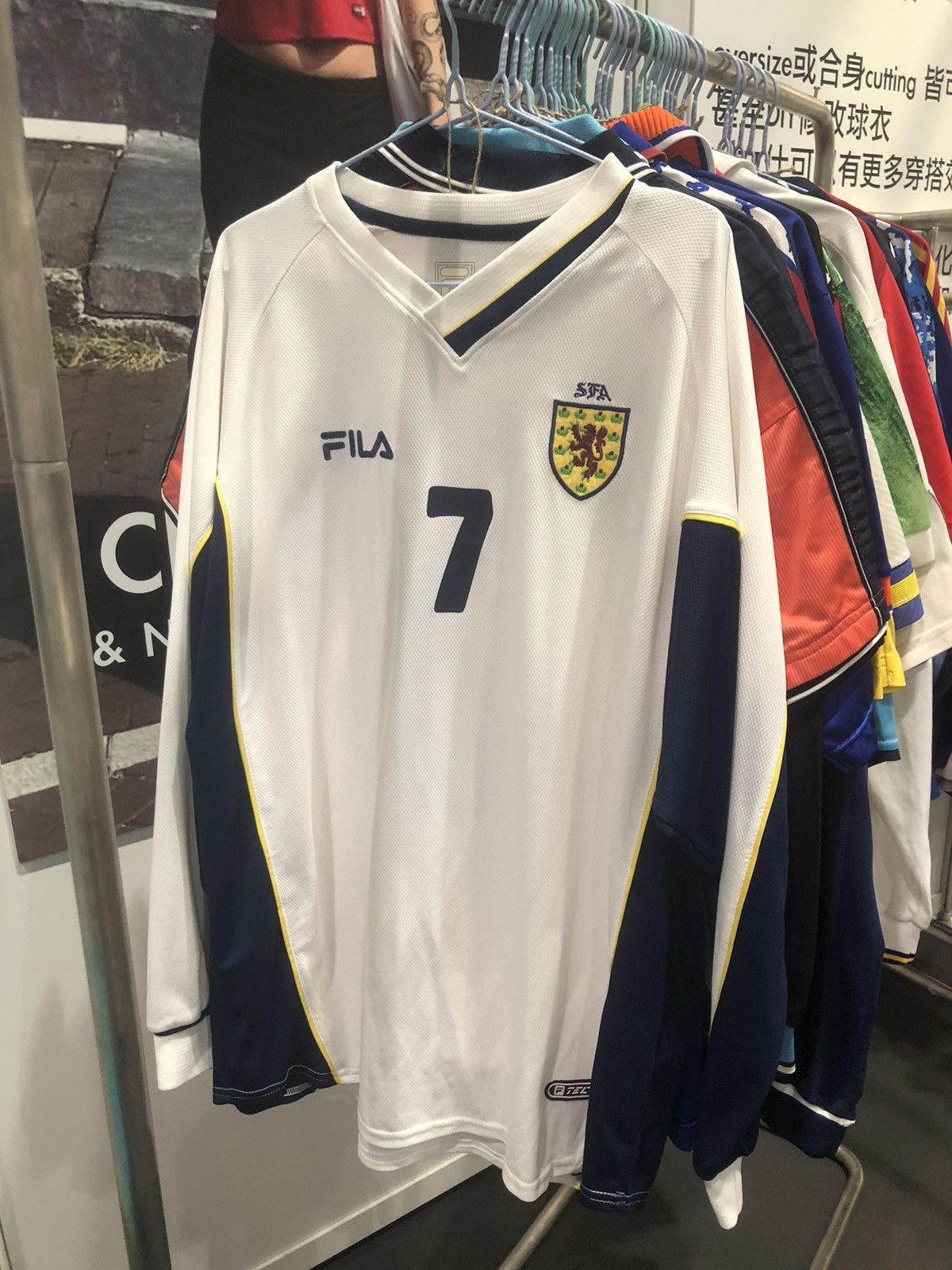 Scotland 00/02 Longsleeves away shirt #7 Gallacher