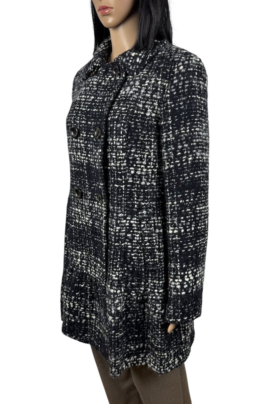 Weekend Max Mara Weekend Max Mara Wool Woven Knit Coat Pleated size US10 IT44 Size L / US 10 / IT 46 - 5 Thumbnail