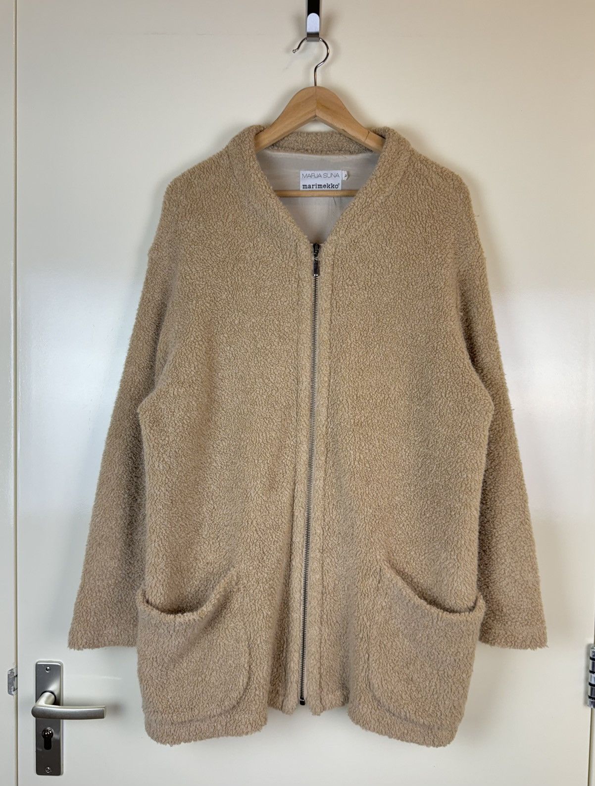Marimekko Marimekko vintage Sherpa Teddy wool coat zip jacket M over Size M / US 6-8 / IT 42-44 - 1 Thumbnail