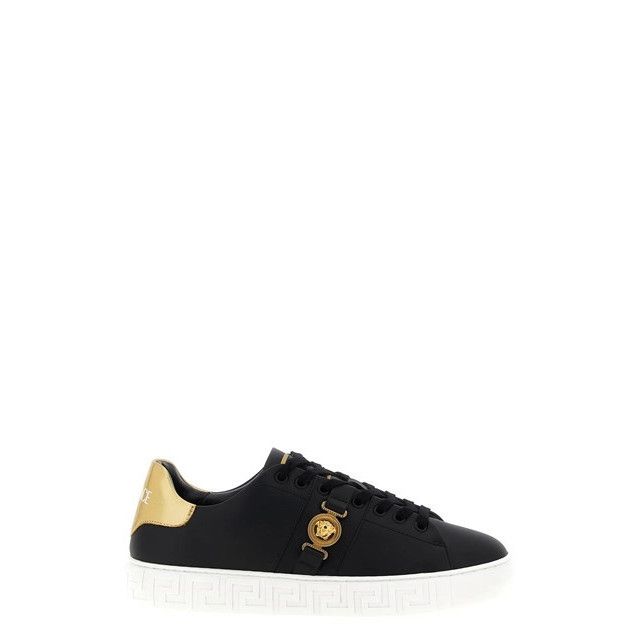 Versace VERSACE Greca Men's Black/Gold Sneakers New & Authentic (Men Size US 9 / EU 42 - 1 Thumbnail