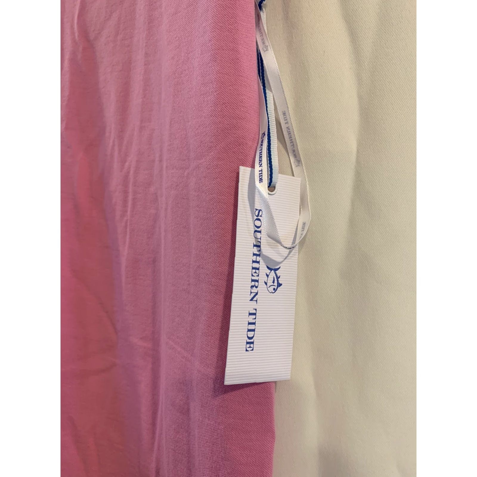 Southern Tide Lyla Knit Marina Pink Sleeveless Flutter Dress S Cotton Spandex Shift Womens Casual Party/Cocktail Spring Summer