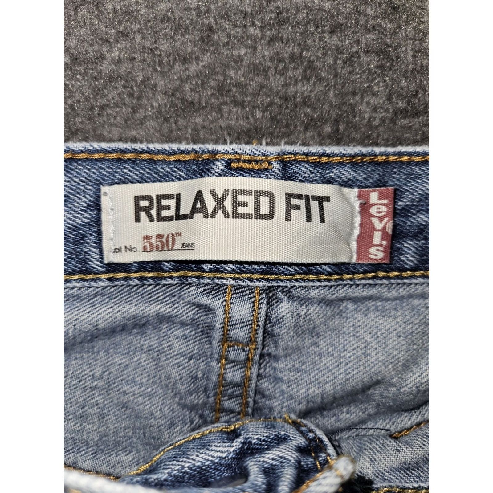 Levi's VINTAGE Levi's 550 Relaxed Fit Jeans Men 38x29.5 Blue Denim Egypt Cotton Y2K Grunge 90s Distressed Pockets 5-Pocket Design Mens Size US 38 / EU 54 - 2 Thumbnail