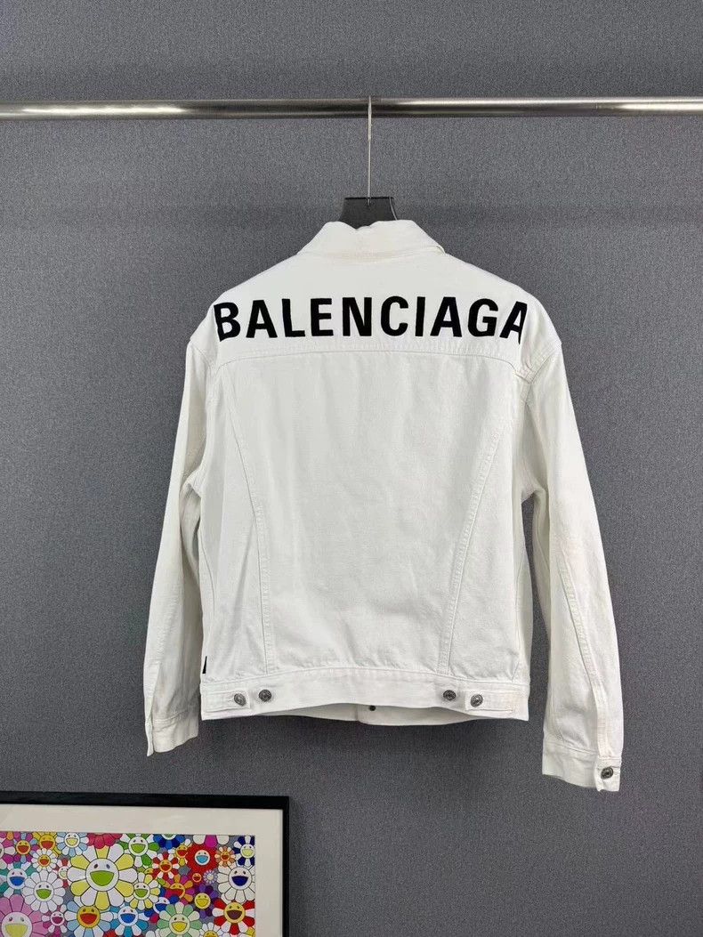 Balenciaga Balenciaga size 34 Back Letter Denim Jacket Size S / US 4 / IT 40 - 1 Thumbnail
