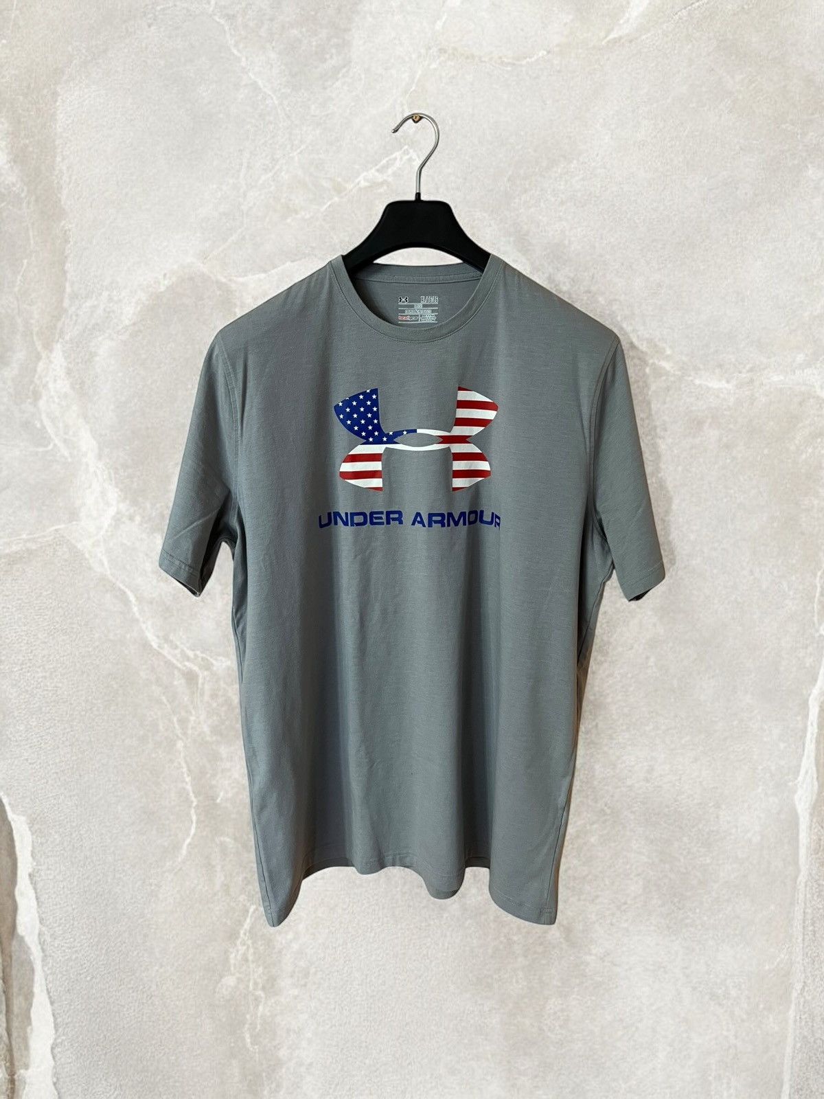 Under Armour × Vintage Under Armour USA Flag Military Heatgear Tee T shirt thermo Size US XL / EU 56 / 4 - 1 Thumbnail