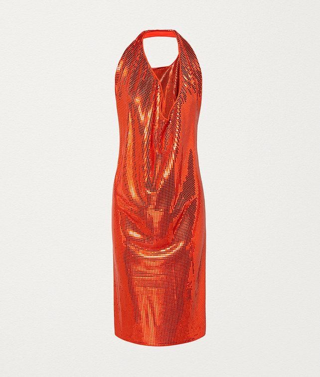Bottega Veneta o1y0725 Mini Dress in Orange Size XS / US 0-2 / IT 36-38 - 1 Thumbnail