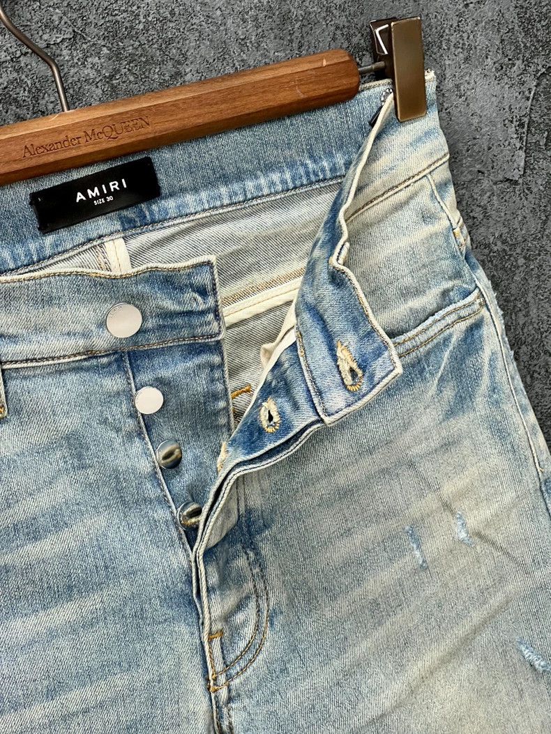 Amiri Amiri Classic Letter Embroidered Washed Jeans Size US 30 / EU 46 - 5 Thumbnail