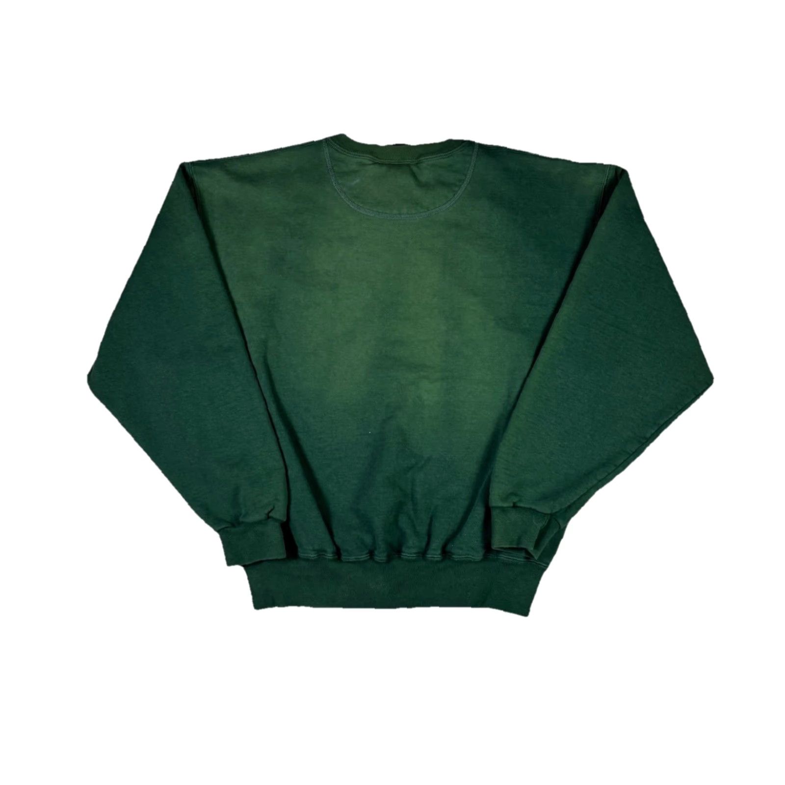 Lands' End VINTAGE Lands End Sweatshirt Green 90s Unisex Medium Crew Neck Cotton Knit Pullover All Seasons Logo - Mens Size US M / EU 48-50 / 2 - 2 Thumbnail