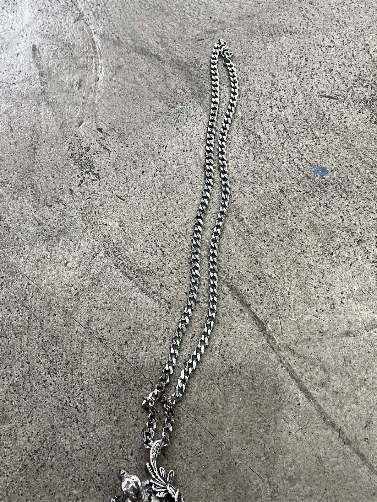 Other Vintage Silver Gothic Skull Chain (unisex) Size ONE SIZE - 4 Thumbnail