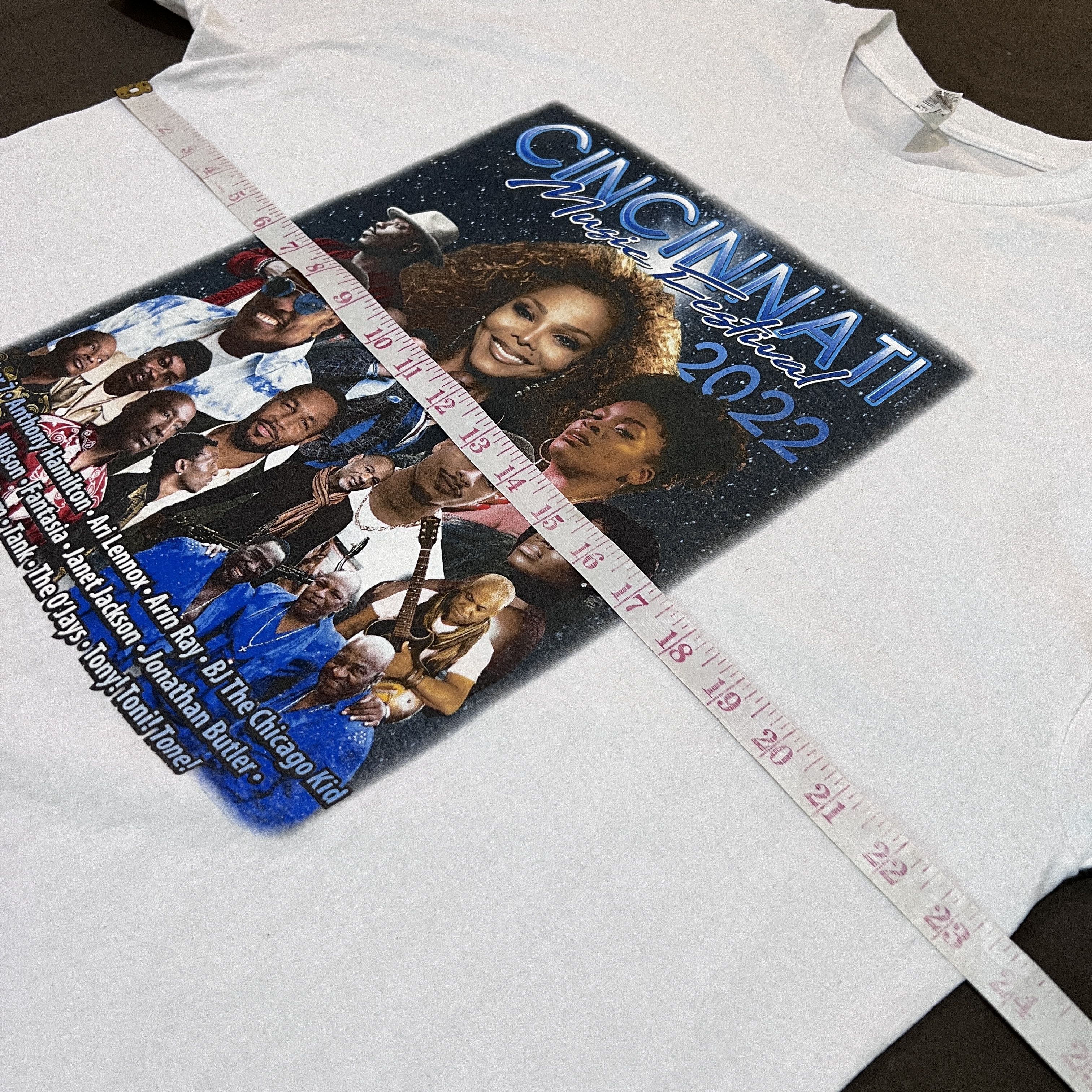 Band Tees × Rap Tees 2022 Cincinnati Music Festival Tee XL R&B Soul The O'Jays Size US XL / EU 56 / 4 - 6 Thumbnail