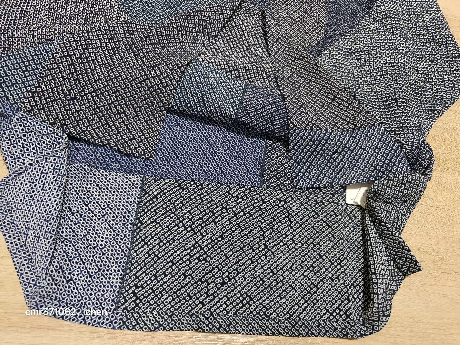Visvim VISVIM 24 ICT TUNIC VT SHIBORI Navy 3 Silk Shibori Size US L / EU 52-54 / 3 - 6 Thumbnail