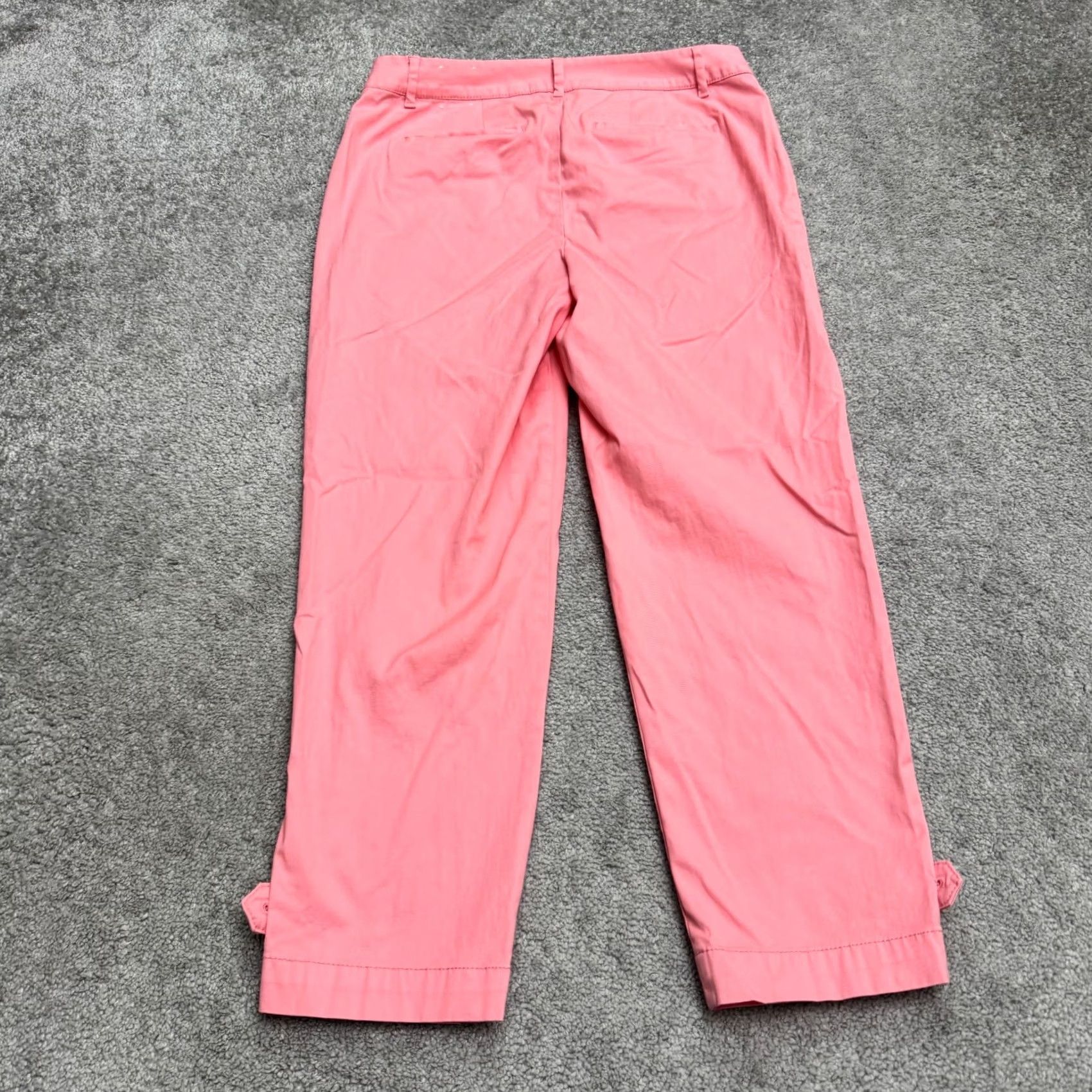 Talbots Talbots Pink Chino Ankle Pants Womens Size 6 Button Cuff Cotton 32x25 Size 28" / US 6 / IT 42 - 2 Thumbnail