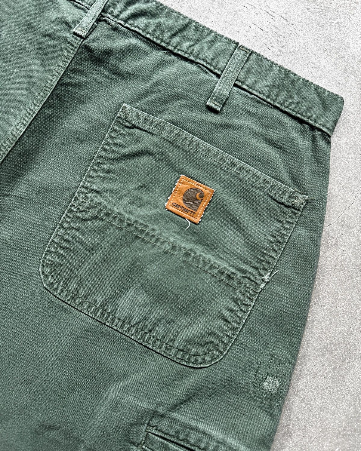 Carhartt Olive Green Vintage Carhart Shorts Carpenter B144 OLV Size US 32 / EU 48 - 5 Thumbnail