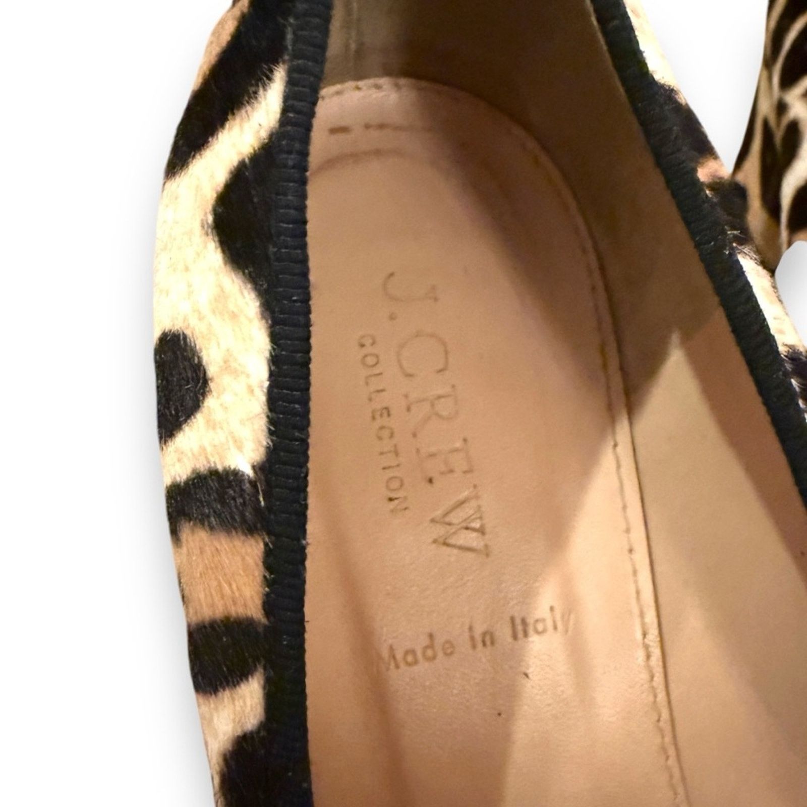 J.Crew J. Crew Sophia Calf Hair Cheetah Print Block Closed Toe Heel Size US 9 / IT 39 - 7 Thumbnail