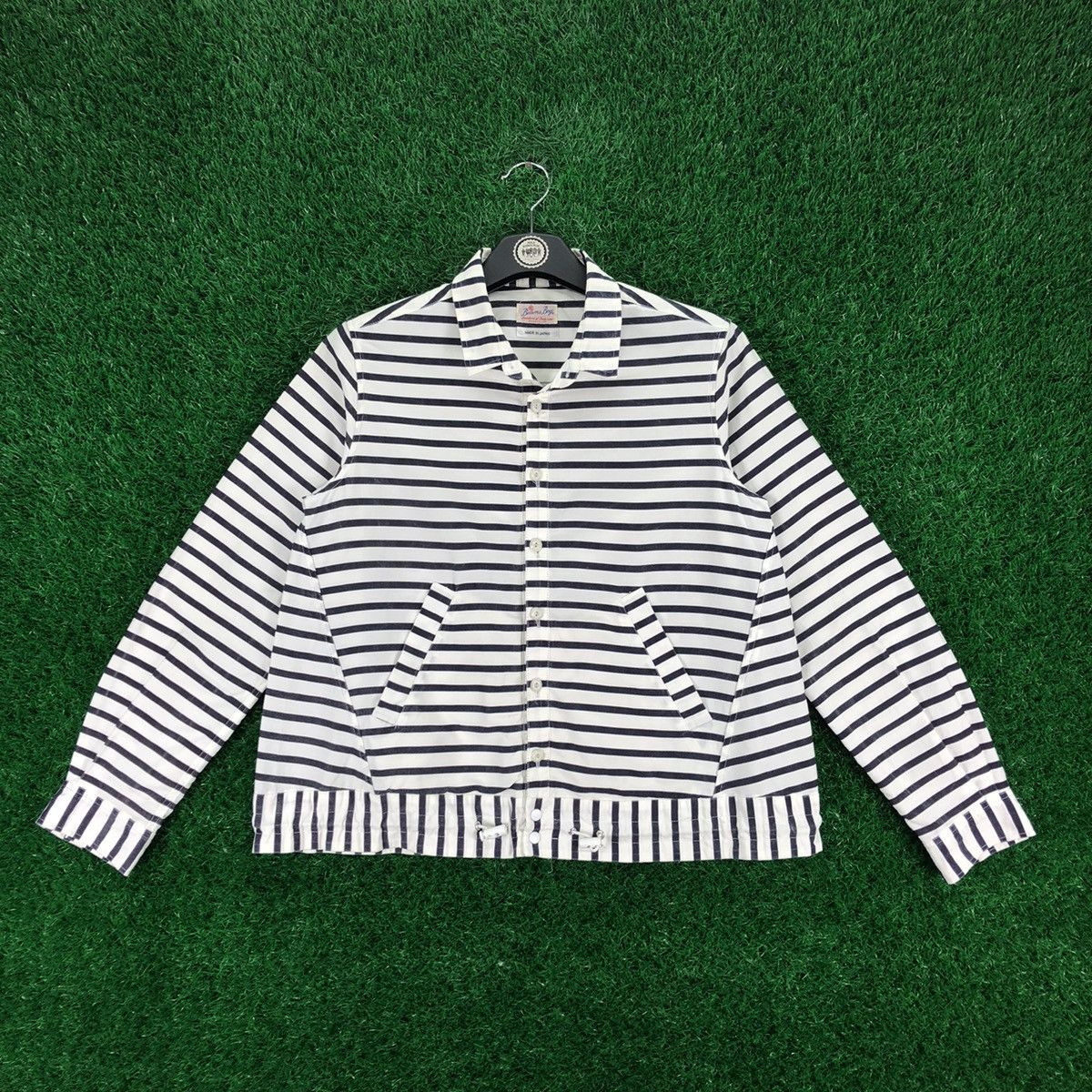 Beams Plus Vintage 90's Prisoner Stripe Jacket by Beams Boy Size US XS / EU 42 / 0 - 1 Thumbnail