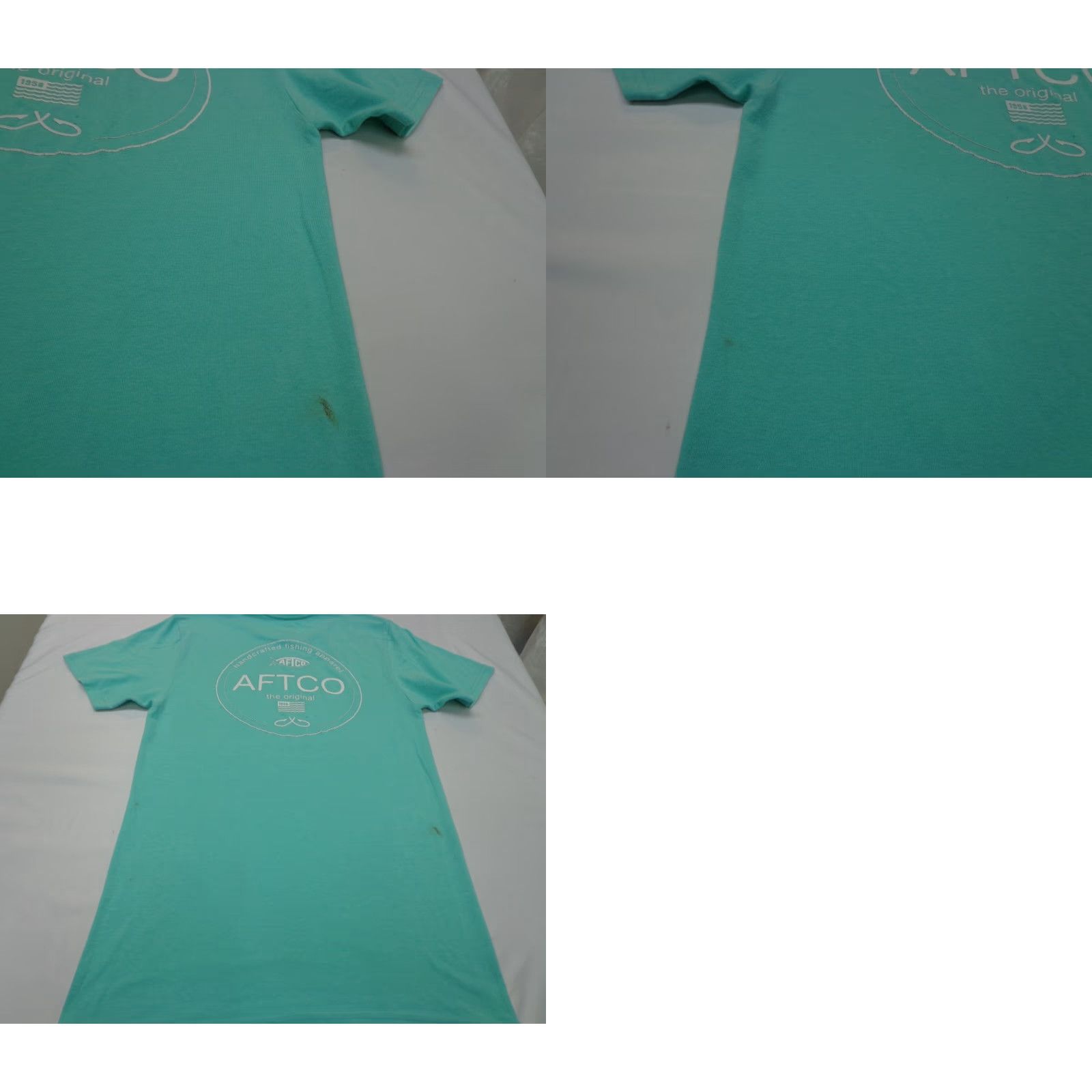 Vintage AFTCO T Shirt Graphic Light Green Size Small Flaws Size US S / EU 44-46 / 1 - 8 Thumbnail