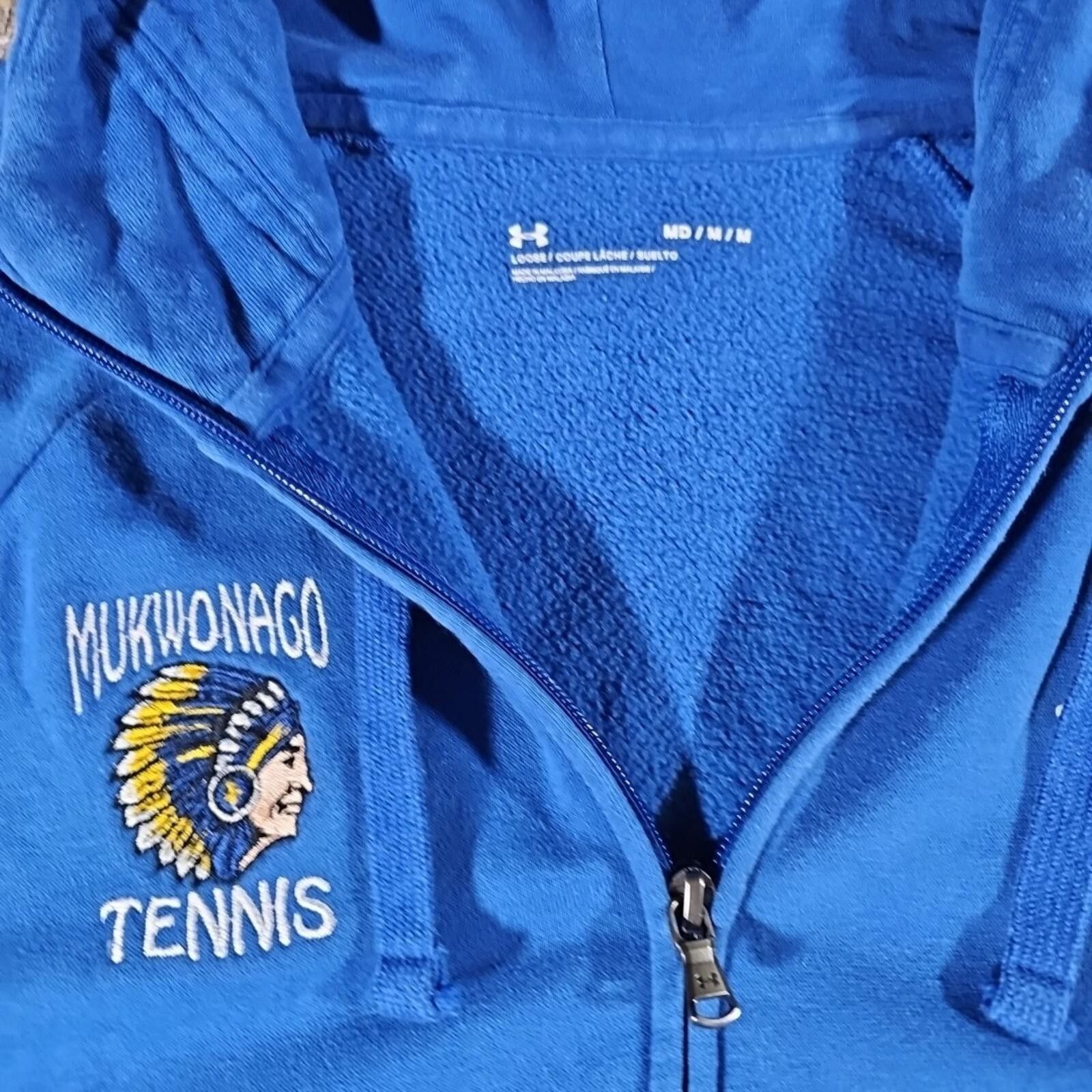 Under Armour Under Armour Fullzip M Blue Hoodie Mukwonago Tennis Size US M / EU 48-50 / 2 - 2 Thumbnail
