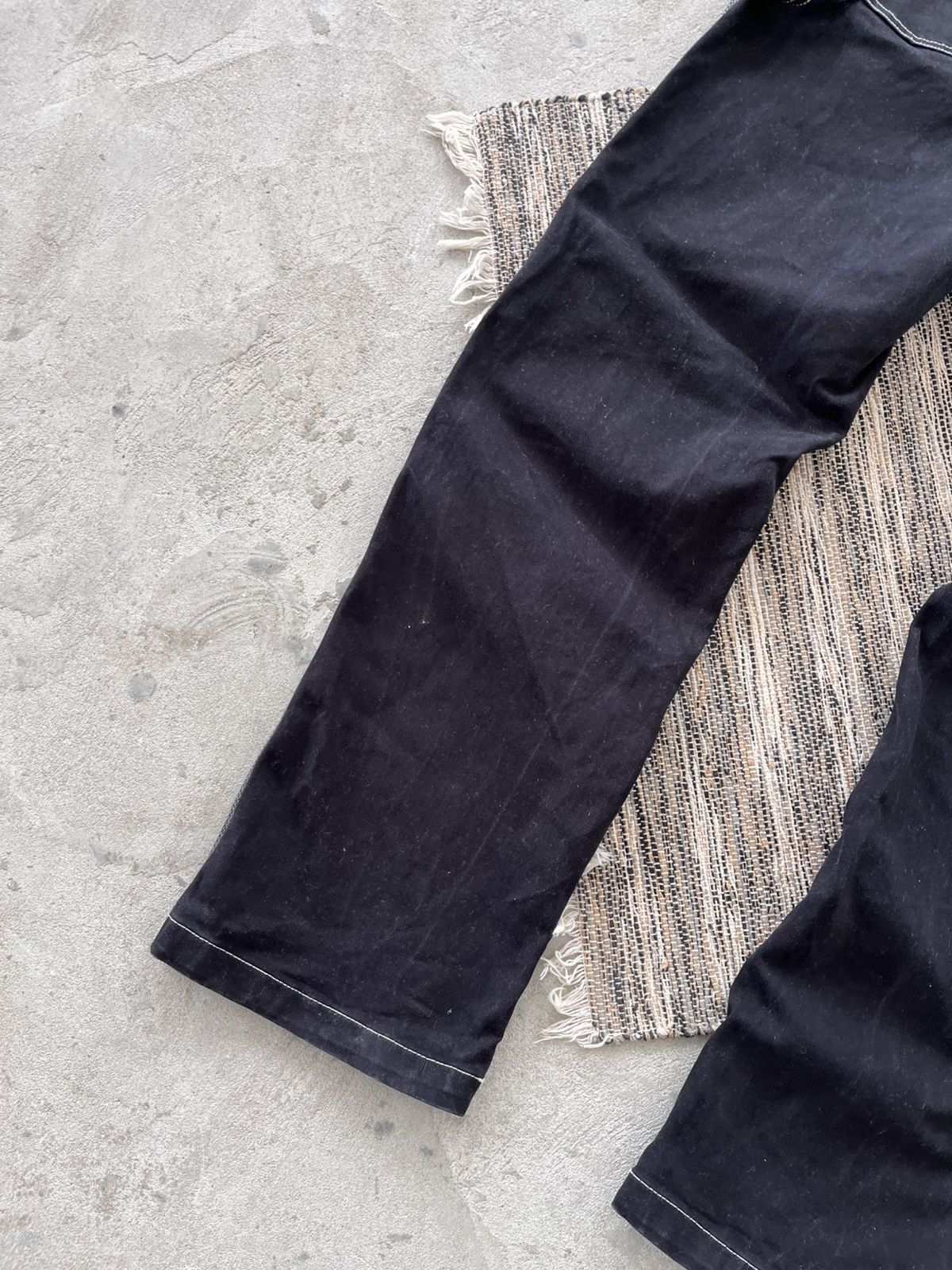 Vans Vintage Vans Workwear Style Black Denim Pants sk8 Y2K Size US 31 - 14 Thumbnail