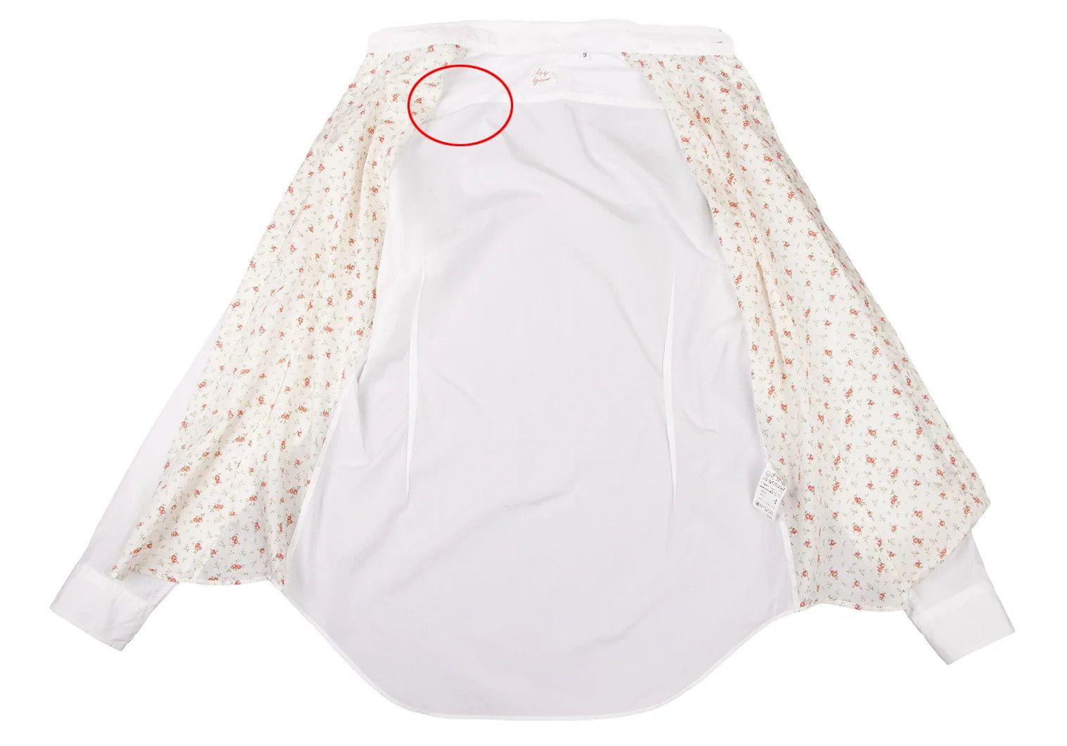 Yohji Yamamoto YOHJI YAMAMOTO Cotton Flower Shirt White 3 Size US S / EU 44-46 / 1 - 10 Thumbnail
