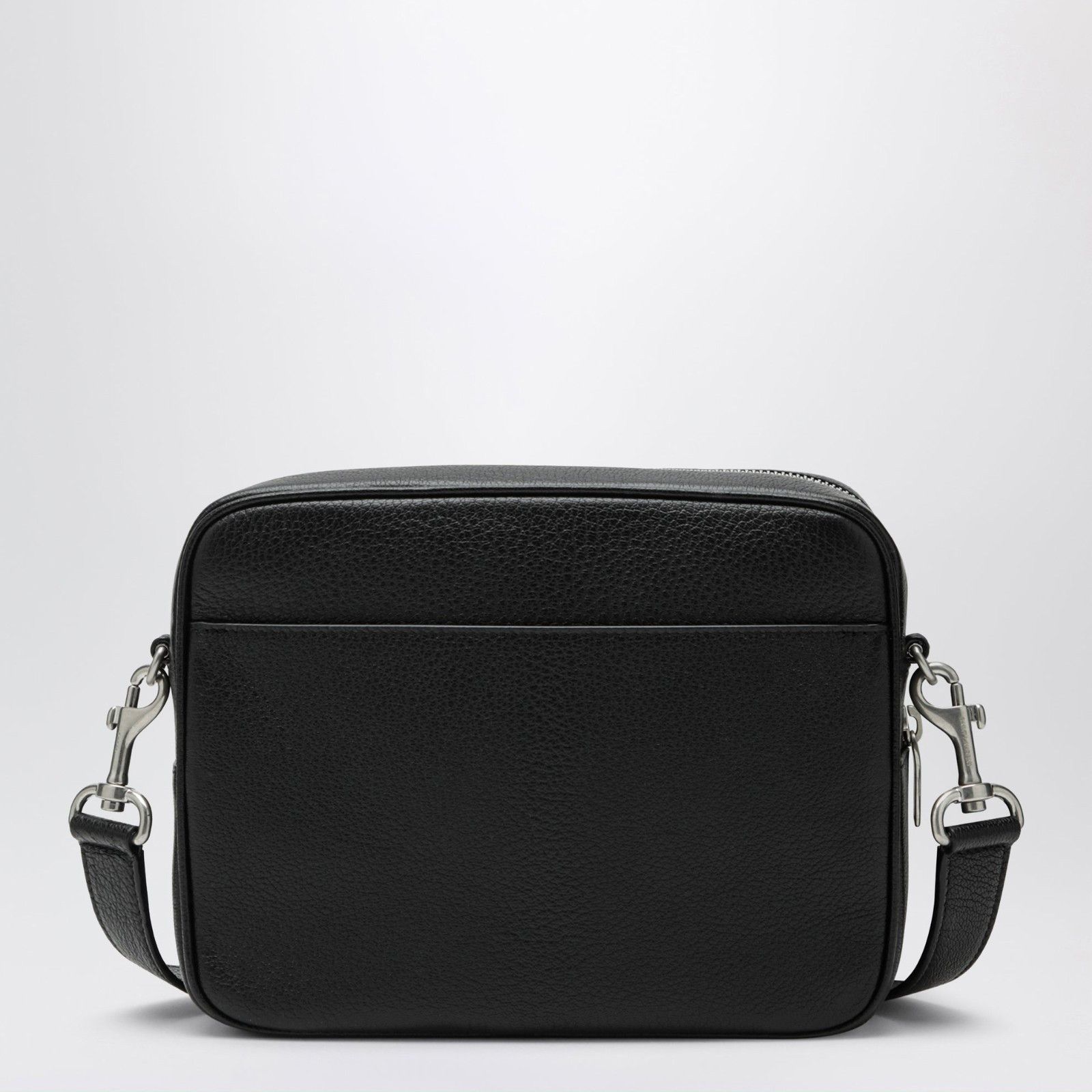 Saint Laurent Paris SAINT LAURENT $2500 Black Grained Leather Small Camera Bag N Size ONE SIZE - 3 Thumbnail