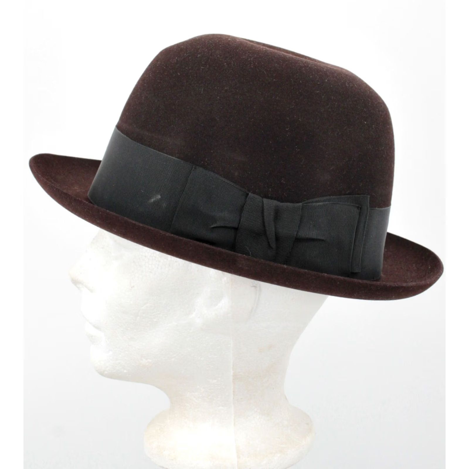KEEN VINTAGE Keens Bowler Hat Dark Brown 7 1/8 Mens Size ONE SIZE - 2 Thumbnail