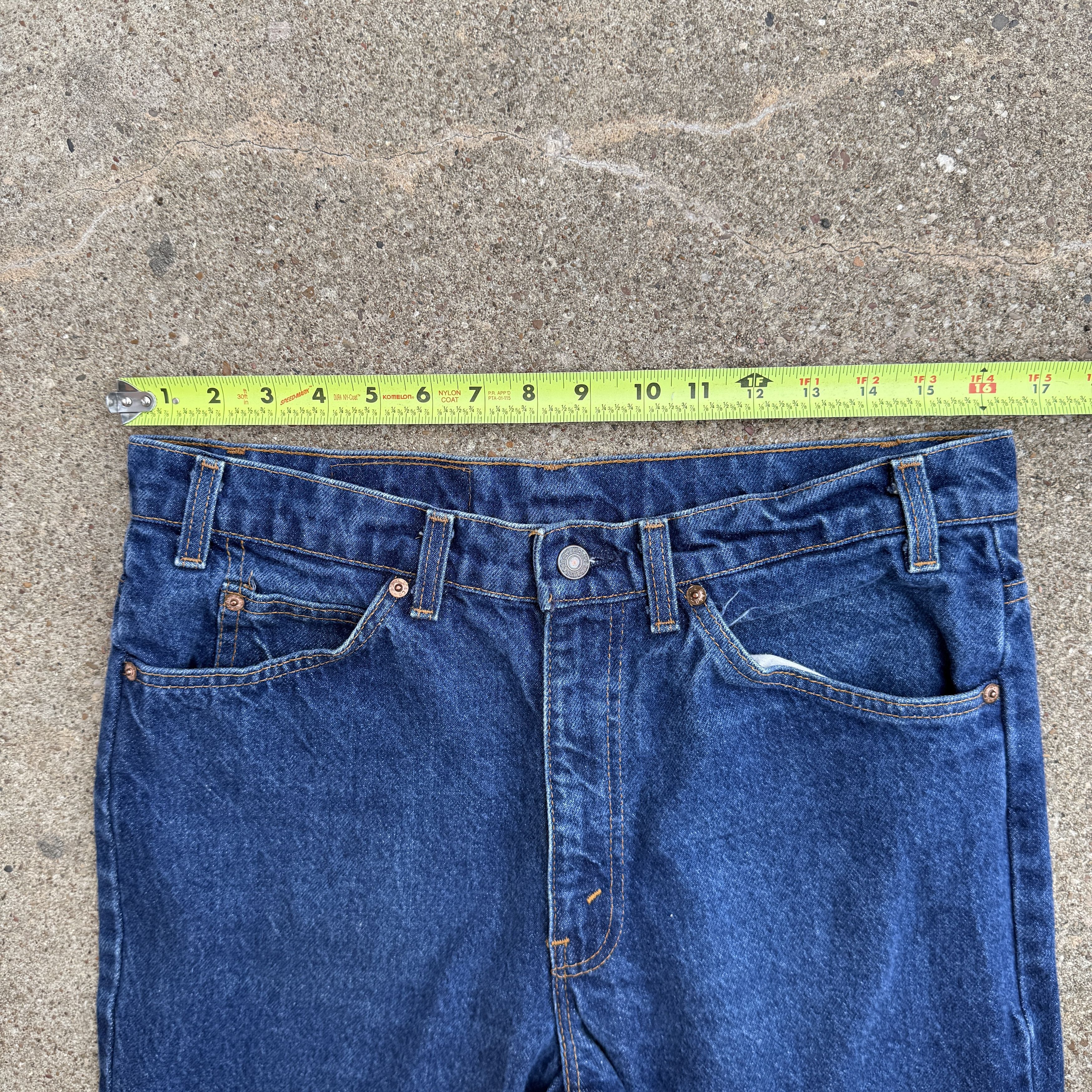 Levi's Vintage Levi 517 Bootcut Jeans Orange Tab Dark Size US 33 - 9 Thumbnail