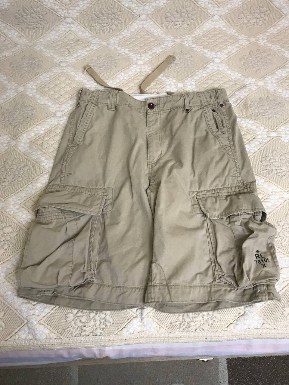 Polo Ralph Lauren 🔥 Polo Ralph Lauren Cargo Shorts Vintage Pockets Y2K Chief Size US 32 / EU 48 - 7 Thumbnail
