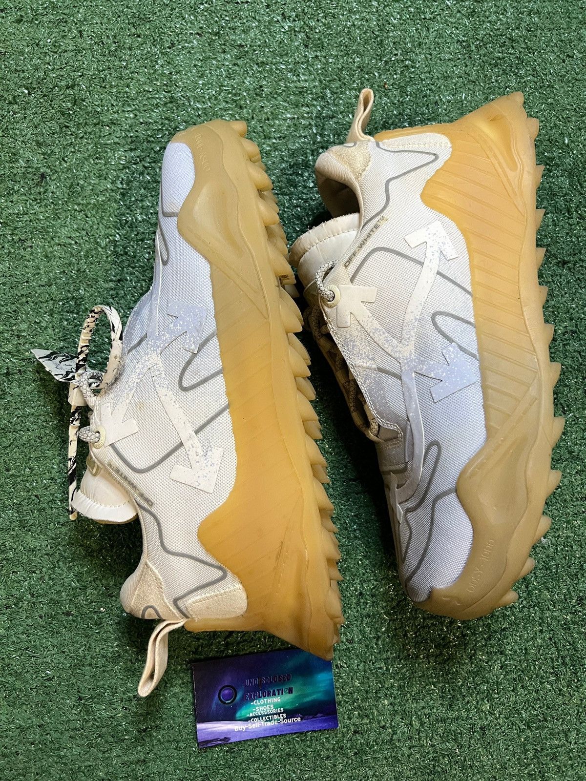 Off-White Off-White ODSY-1000 lilac beige size 10men/11.5women(EU 43) Size US 11.5 / EU 44-45 - 3 Thumbnail