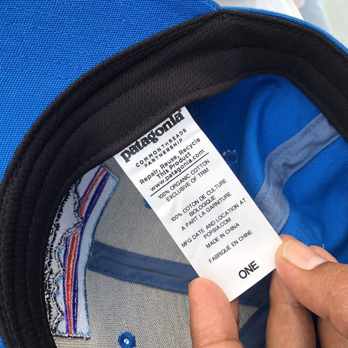 Patagonia Patagonia Embroidery Logo Blue SnapBack Trucker Hat Size ONE SIZE - 8 Thumbnail