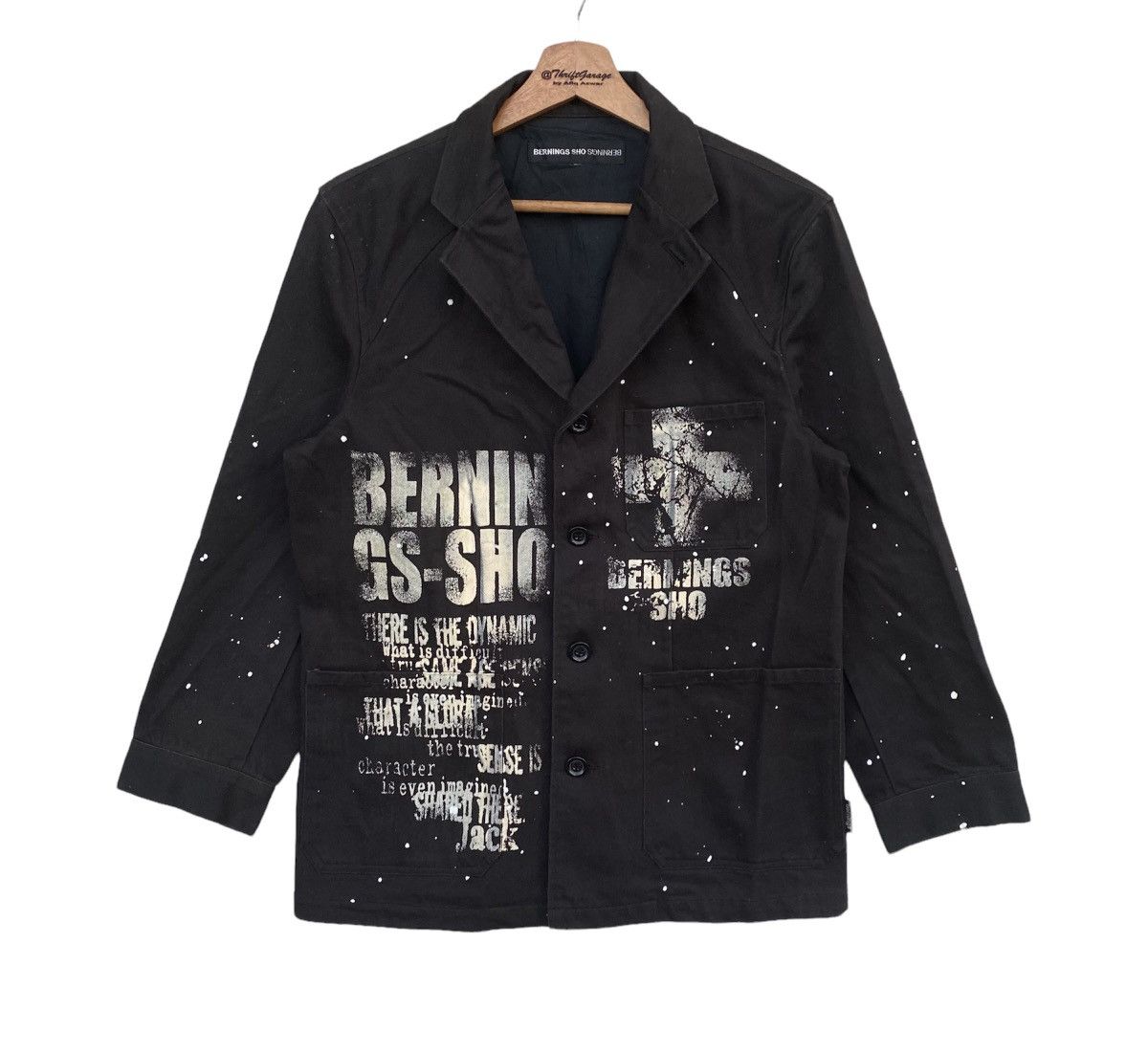 SHO BERNINGS Splash Paint Runway Punk Jacket Dope Design