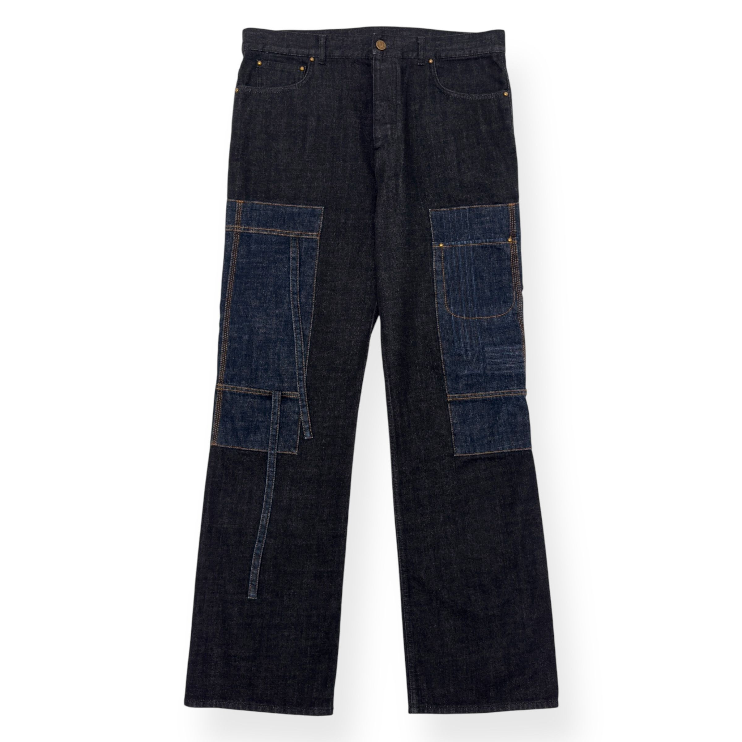 Louis Vuitton LOUIS VUITTON KARAKORAM BOW TIME DENIM JEANS INDIGO W34” Size 34" / US 12 / IT 48 - 1 Thumbnail