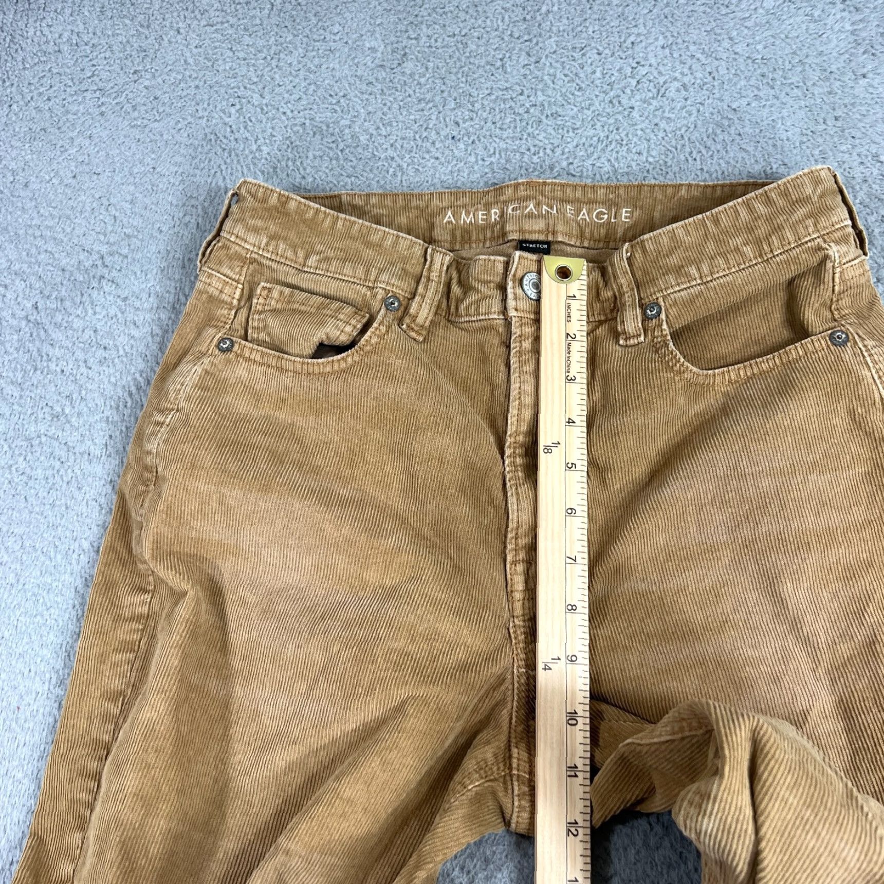 American Eagle Outfitters VINTAGE American Eagle Outfitters Womens Jeans Pants 10 Corduroy Straight Fit Brown Cotton Stretch Size 32" / US 10 / IT 46 - 5 Thumbnail
