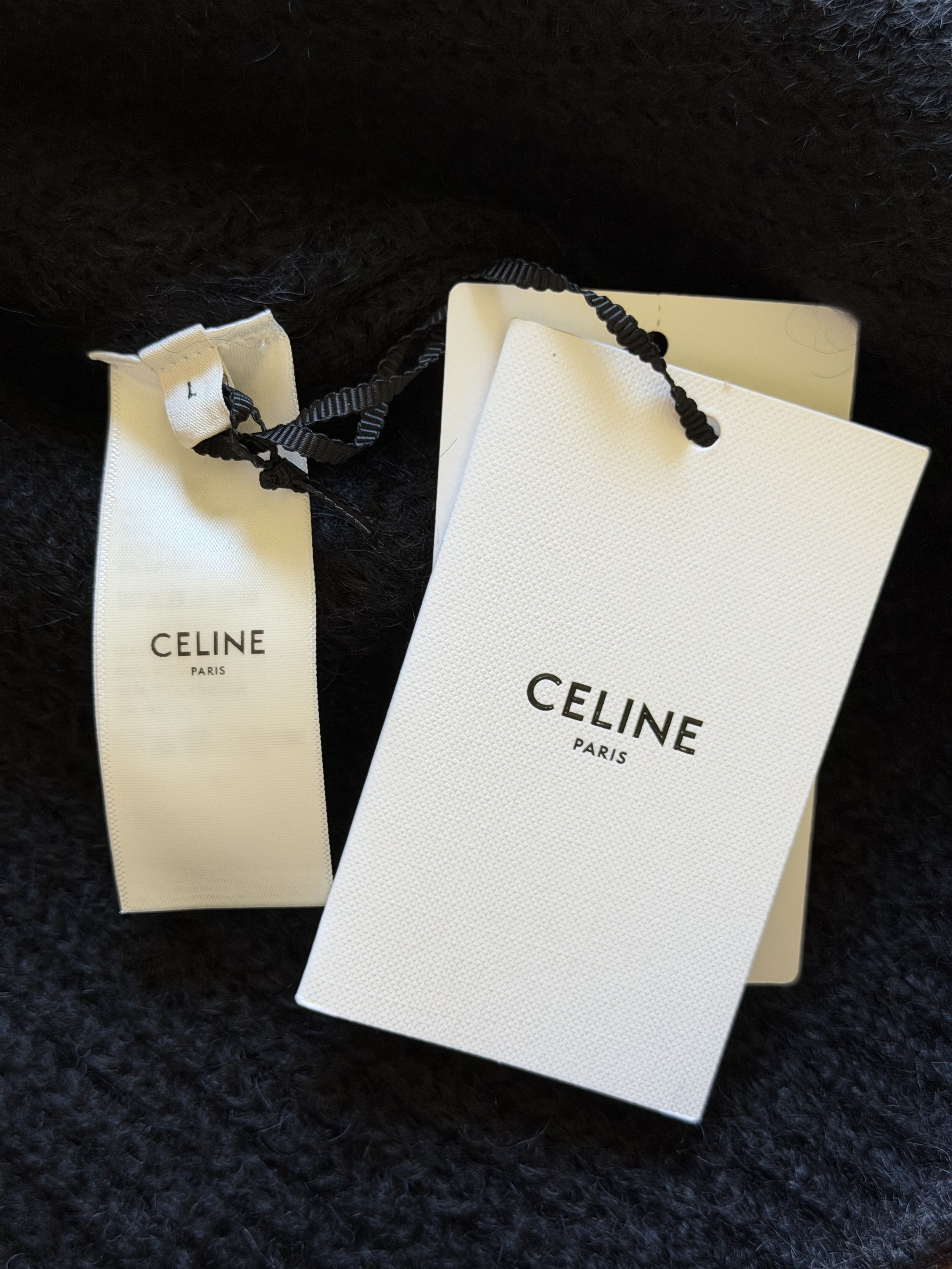 Celine Celine Boxy Flag Mohair Sweater in Black Size US L / EU 52-54 / 3 - 8 Thumbnail