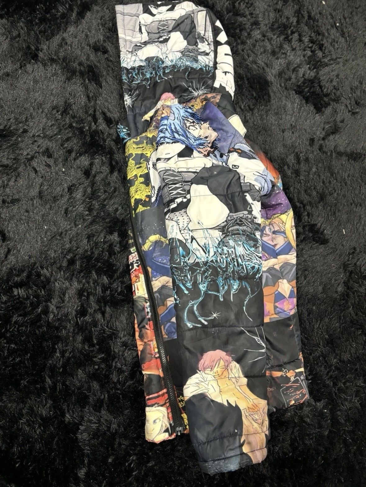 Other Rare Anime Patchwork Puffer Jacket Manga Collage Size US XL / EU 56 / 4 - 5 Thumbnail