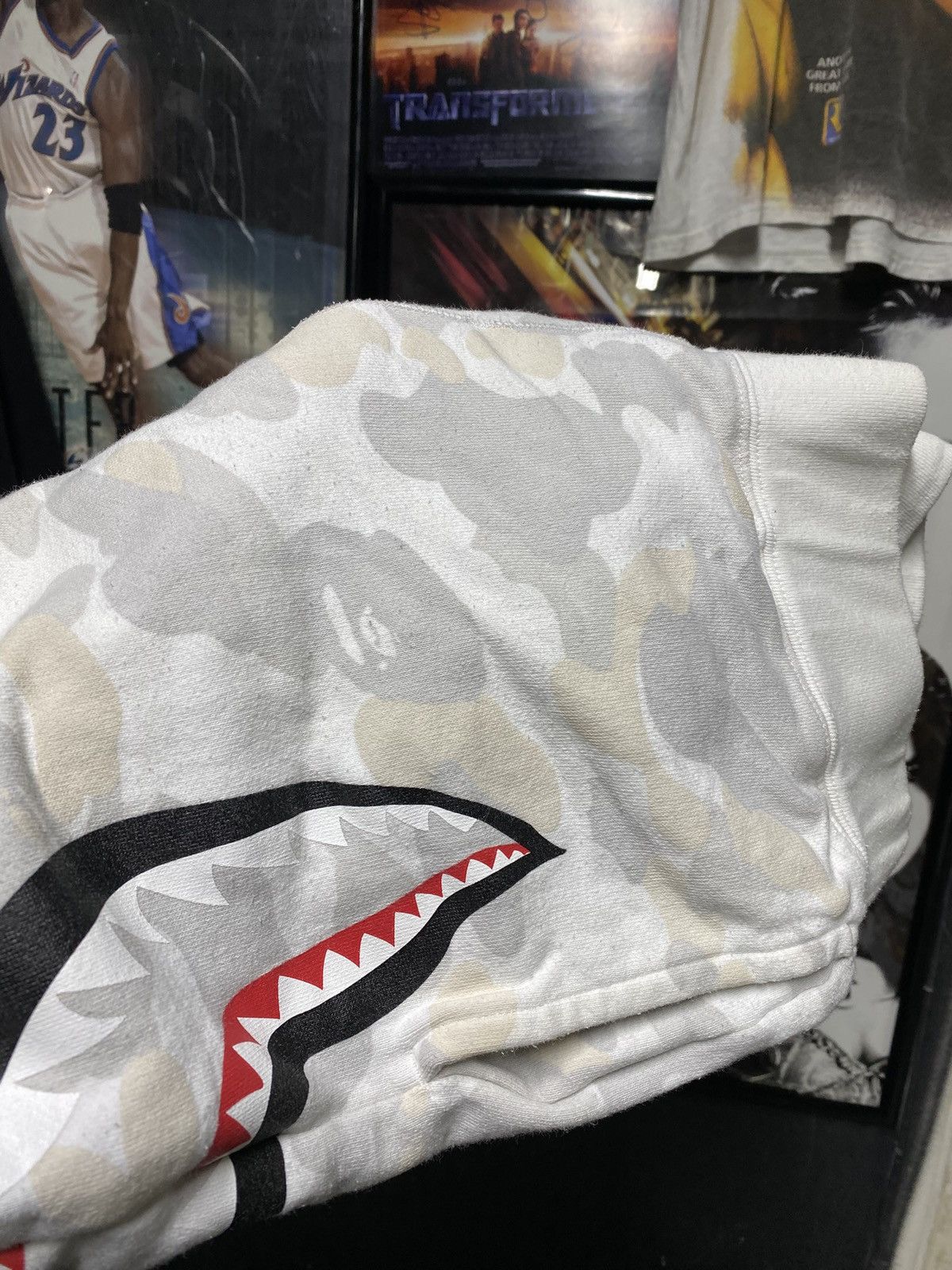 Bape A Bathing Ape White Camo Bape Glow Camo Sweat Shorts Medium Size US 29 - 14 Thumbnail
