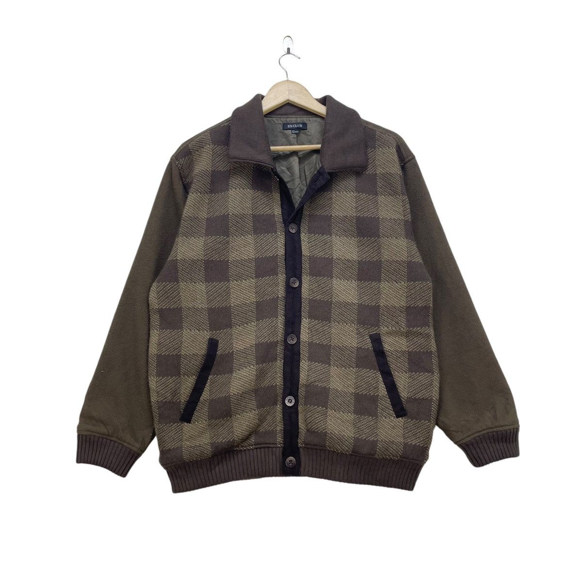 Issey Miyake × Japanese Brand × Vintage Japanese Brand Ex Club Tartan Jacket Inspired Issey Miyake Size US L / EU 52-54 / 3 - 1 Thumbnail