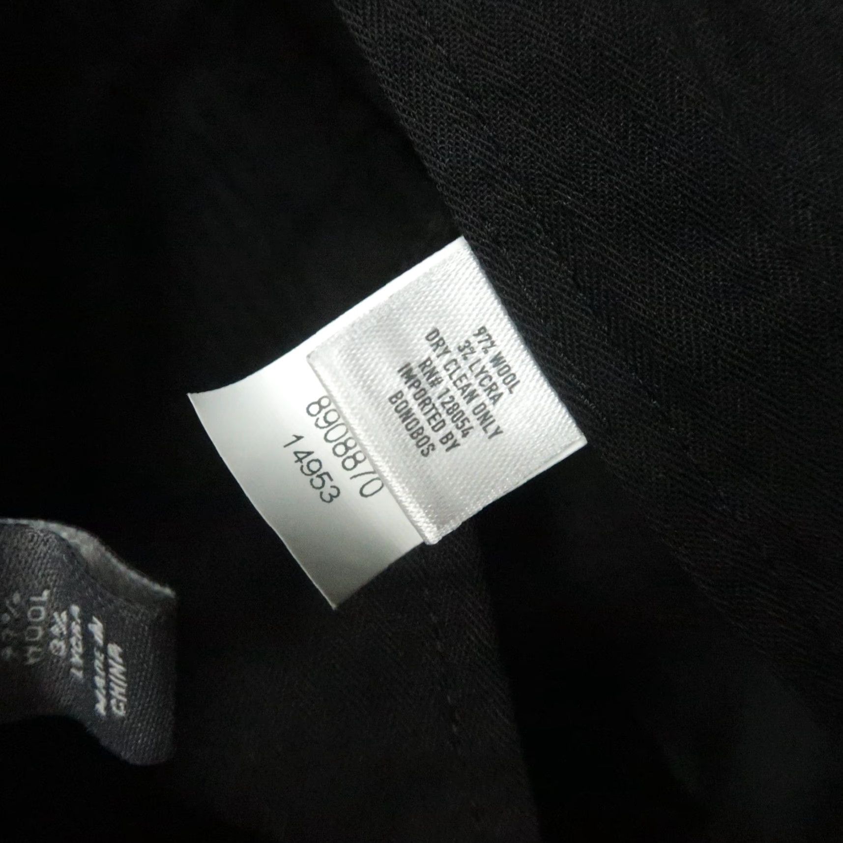 Bonobos Bonobos Pants Mens 36x33 Black Standard Fit Wool Jetsetter Lightweight Stretch Dress Pants Mens Regular Size US 36 / EU 52 - 4 Thumbnail
