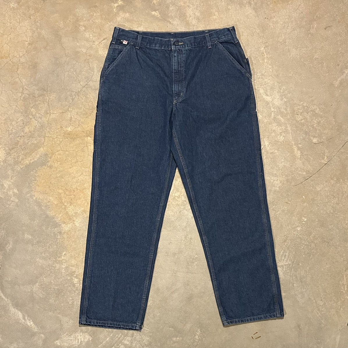 Carhartt × Vintage Essential Vintage Y2K Carhartt Baggy Carpenter Work Jeans Size US 37 - 5 Thumbnail