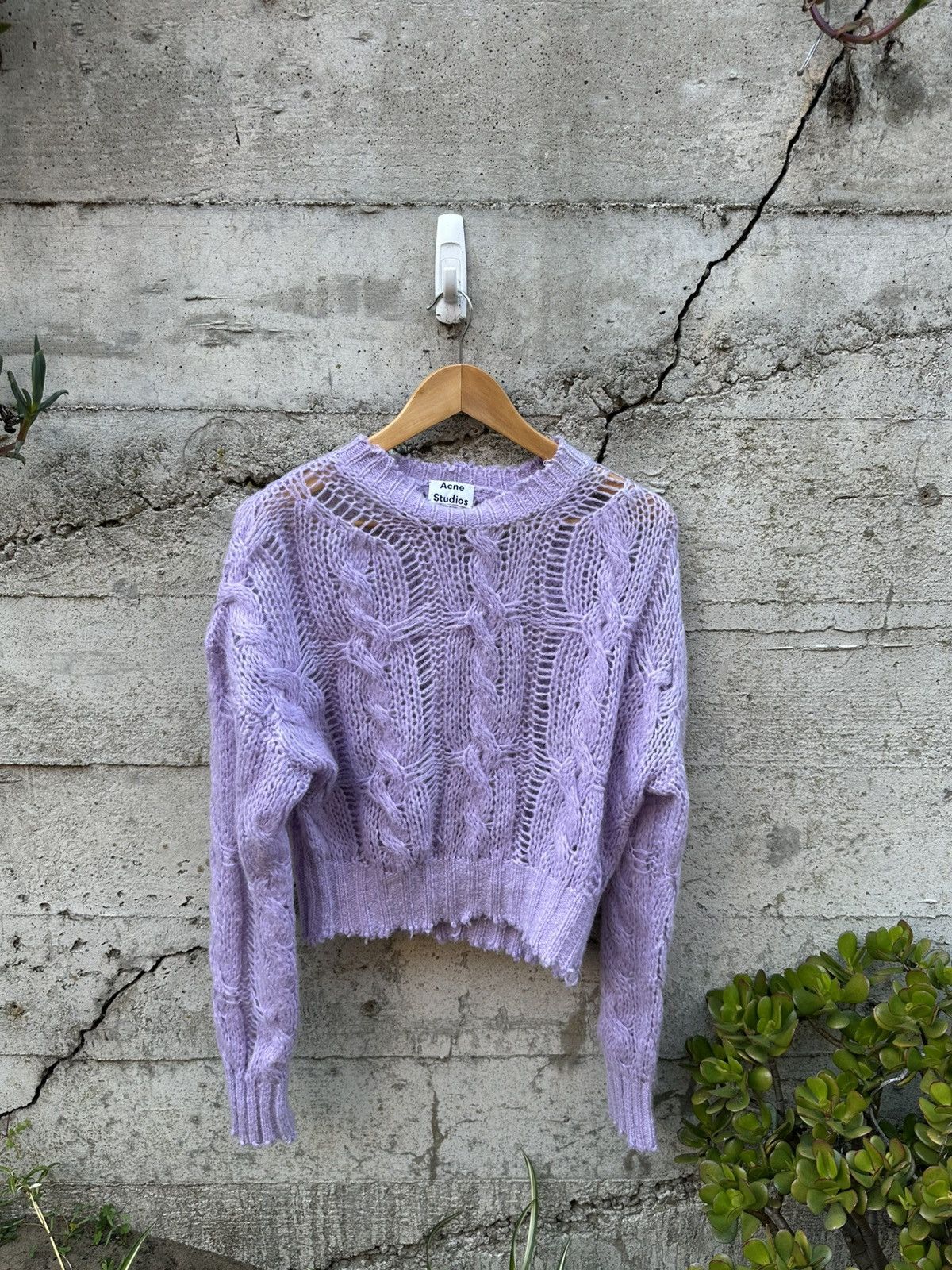 Acne Studios RARE GRAIL Acne Studios Italian raw edge frayed sweater Size US S / EU 44-46 / 1 - 3 Thumbnail