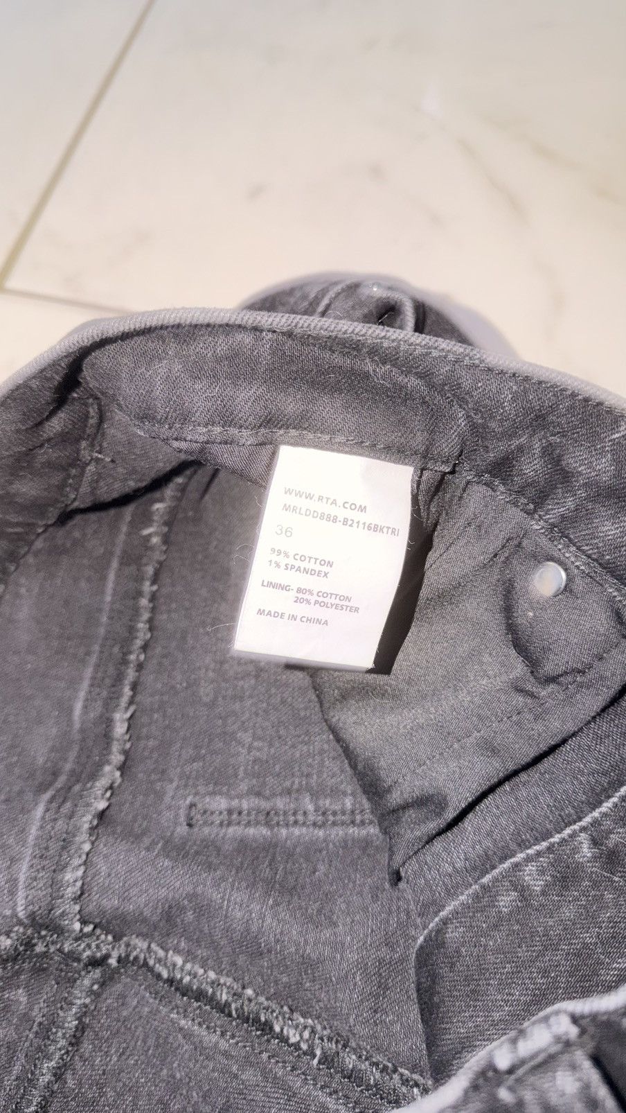 Rta Rta Ricardo Black Tri Paint Jeans Size US 36 / EU 52 - 5 Thumbnail