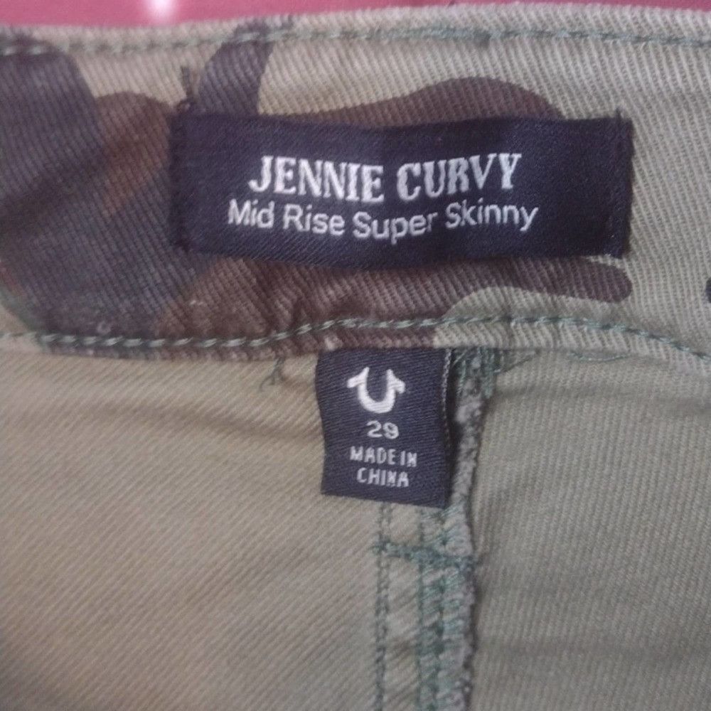 True Religion True religion Jennie curvy super skinny camo jeans size 29 Size 28" / US 6 / IT 42 - 7 Thumbnail