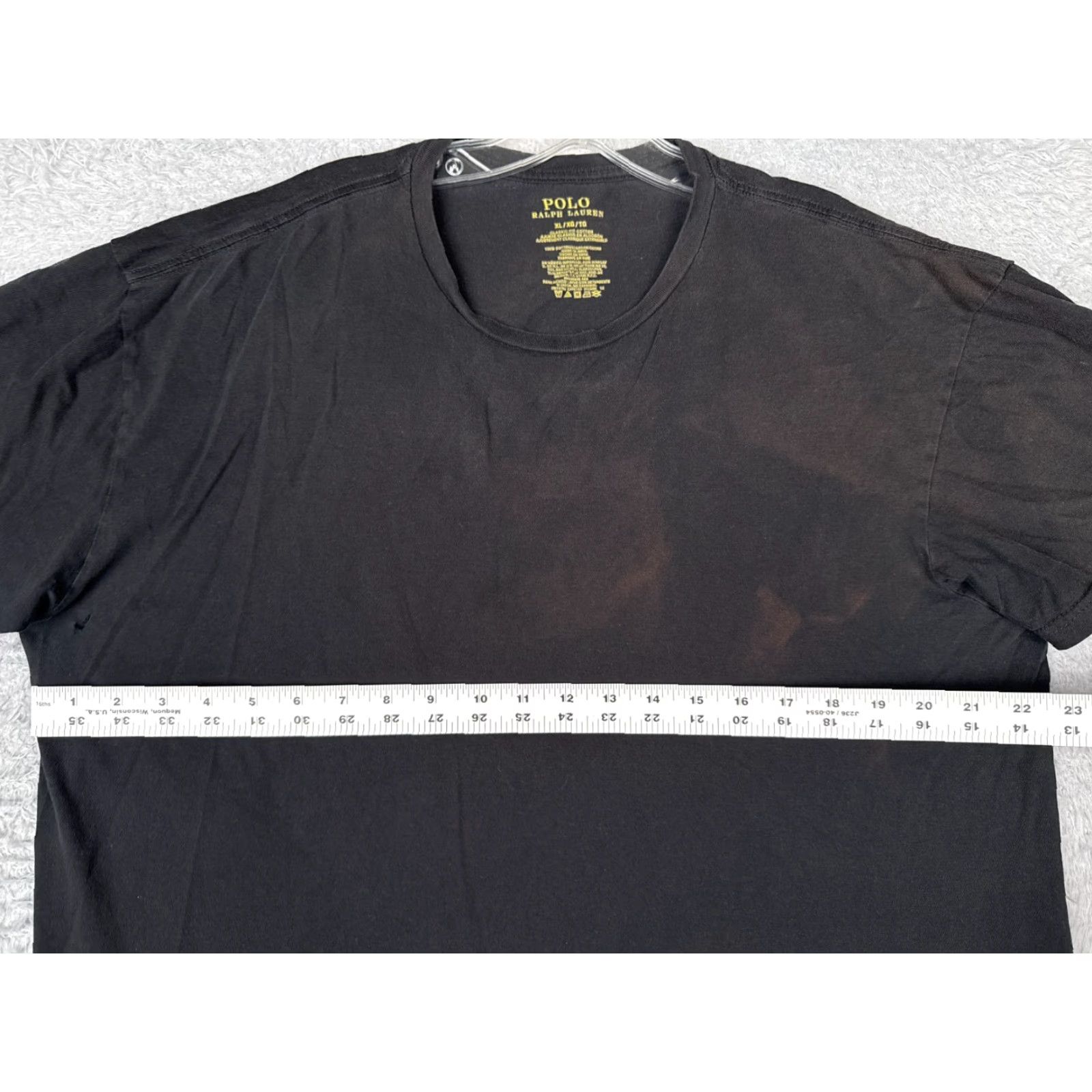 Ralph Lauren VINTAGE Ralph Lauren Shirt Adult XL Black Short Sleeve Cotton Crew READ Size US XL / EU 56 / 4 - 7 Thumbnail