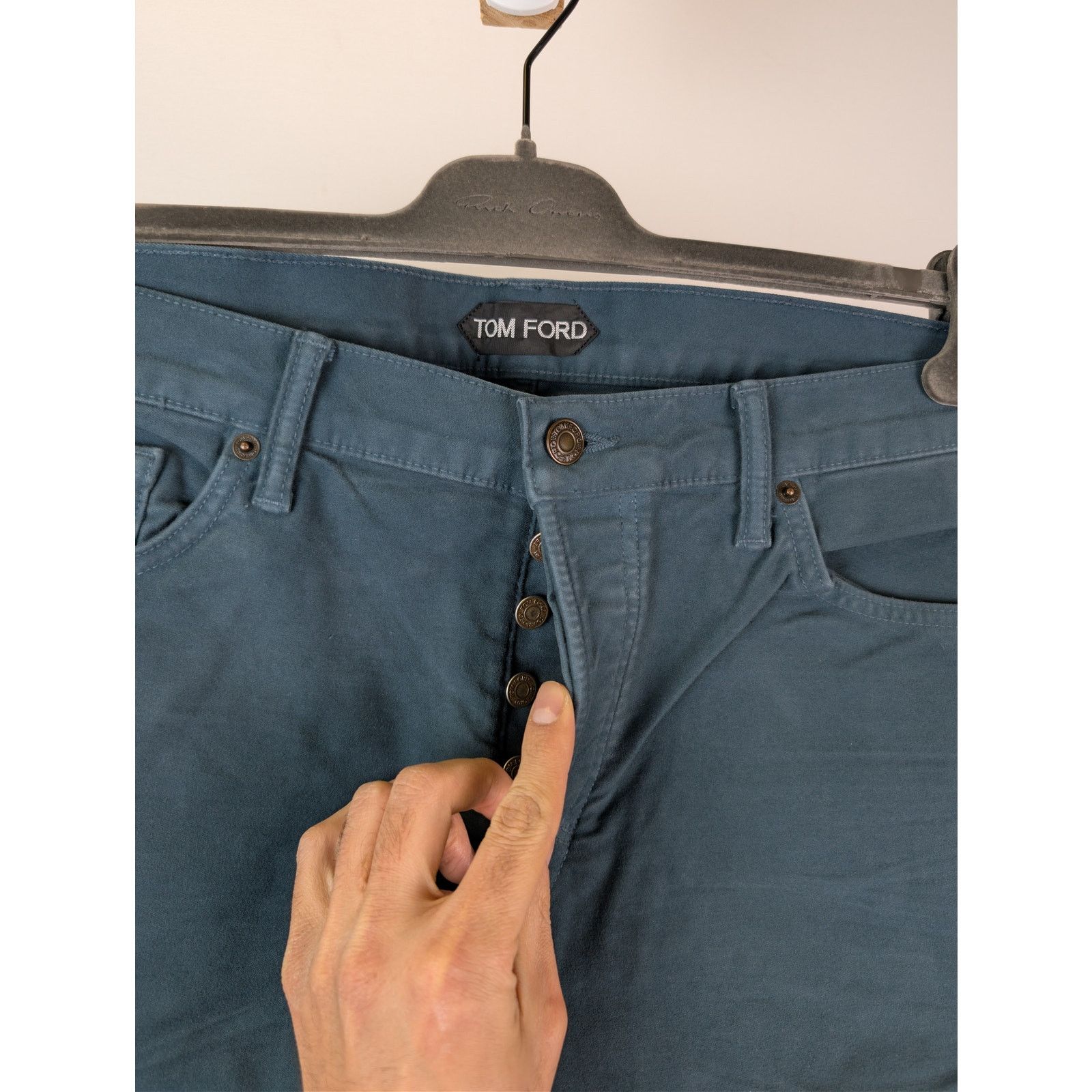 Tom Ford o1rshd1 Slim Fit Denim Jeans in Blue Size US 34 / EU 50 - 7 Thumbnail