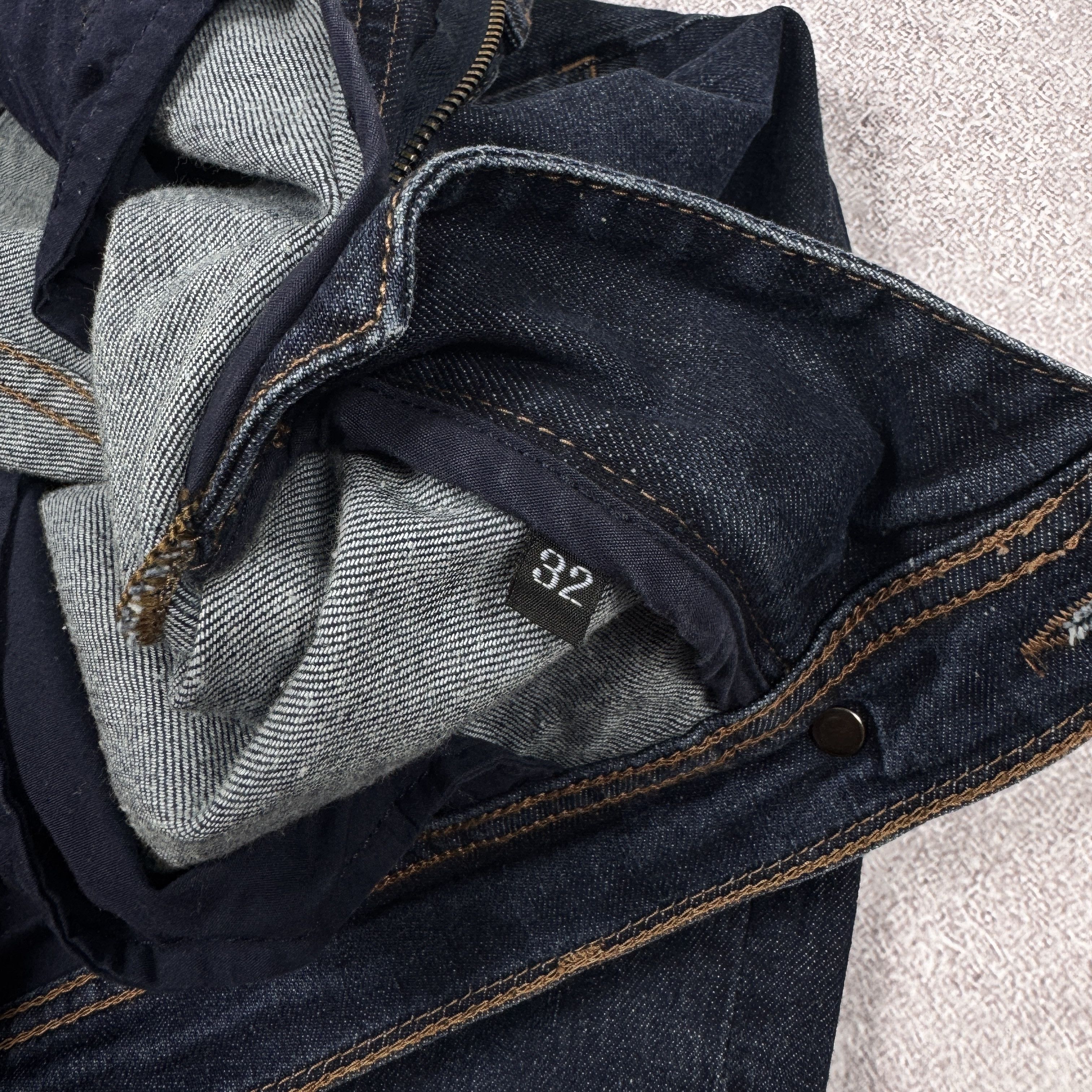 Neil Barrett Men`s Neil Barrett Skinny Fit Regular Rise Printed Jeans Size US 32 / EU 48 - 12 Thumbnail