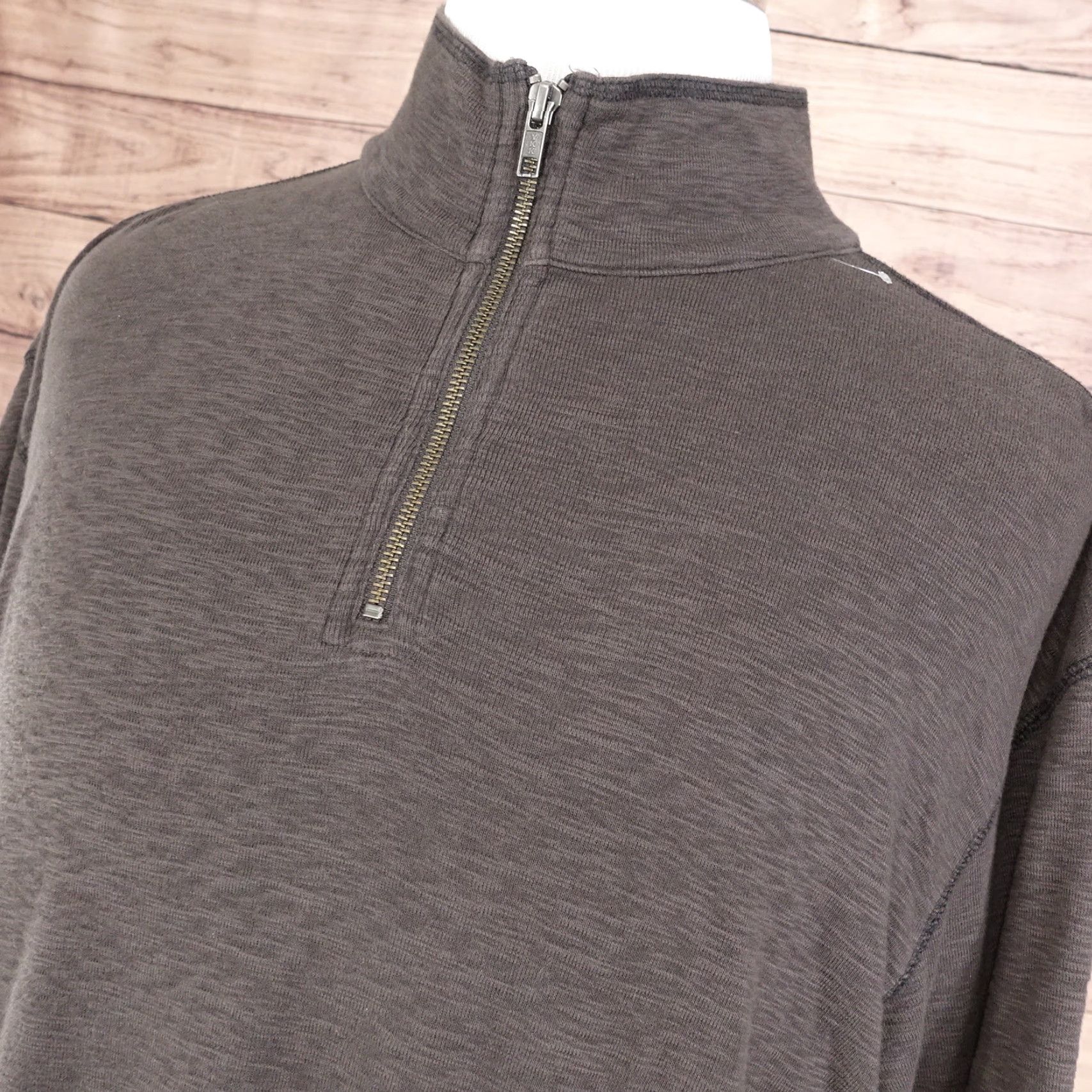 Roundtree & Yorke ROUND TREE & YORKE Brown Pullover Sweater 1/4 Zip Mock Neck Adult Medium Regular Fit Mens Size US M / EU 48-50 / 2 - 2 Thumbnail