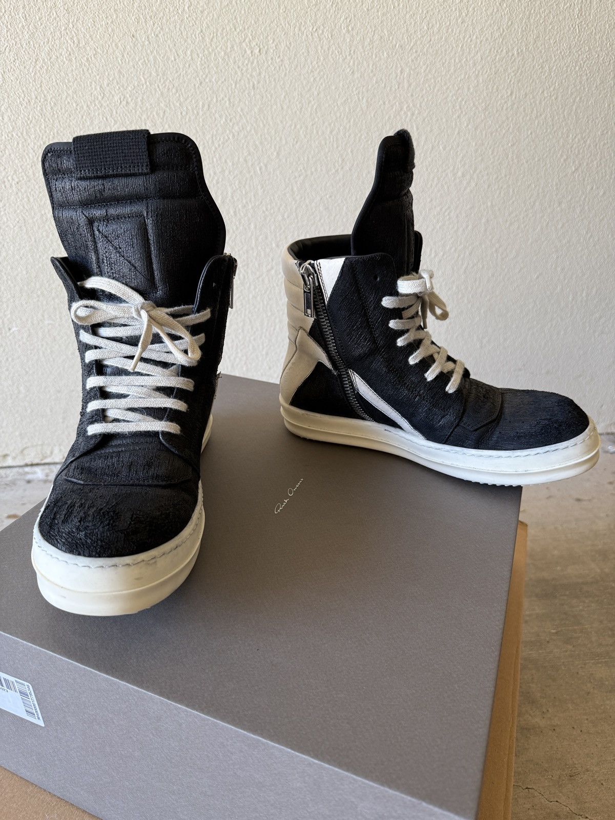 Rick Owens Blistered/Distressed SS25 Hollywood Geobaskets Size US 7 / EU 40 - 4 Thumbnail