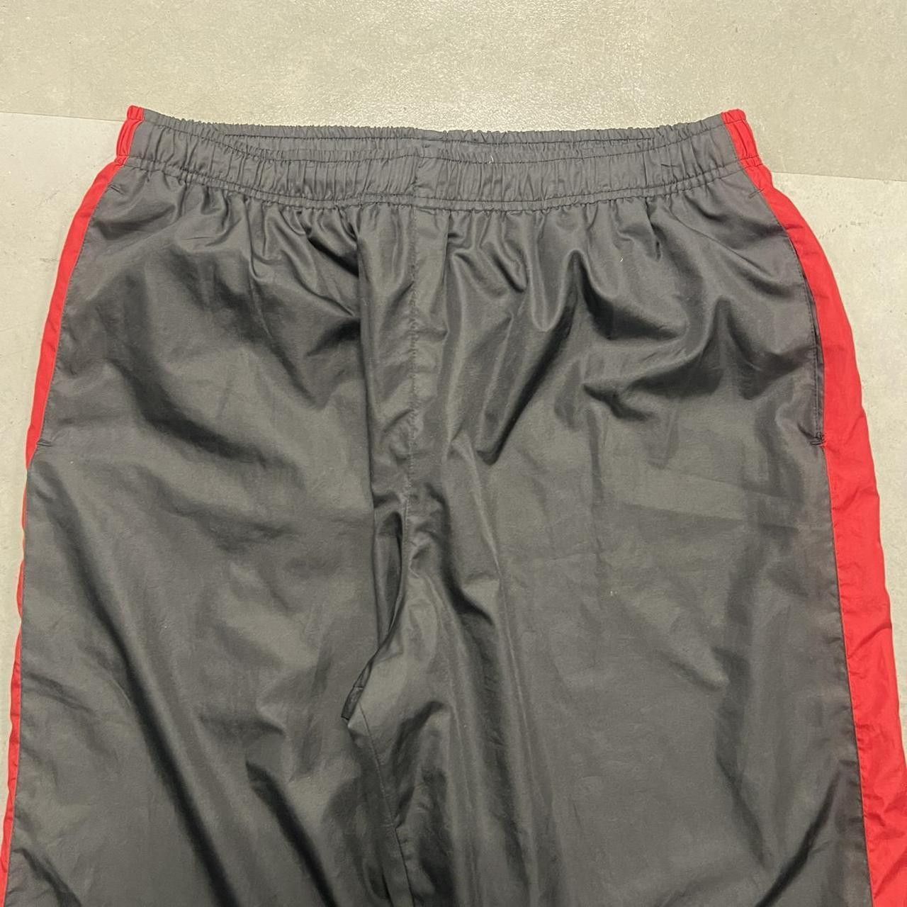 Vintage Crazy Vintage Y2K/2000s Baggy Black Striped Track pants with adjustable waistband and pockets! Size US 36 / EU 52 - 3 Thumbnail