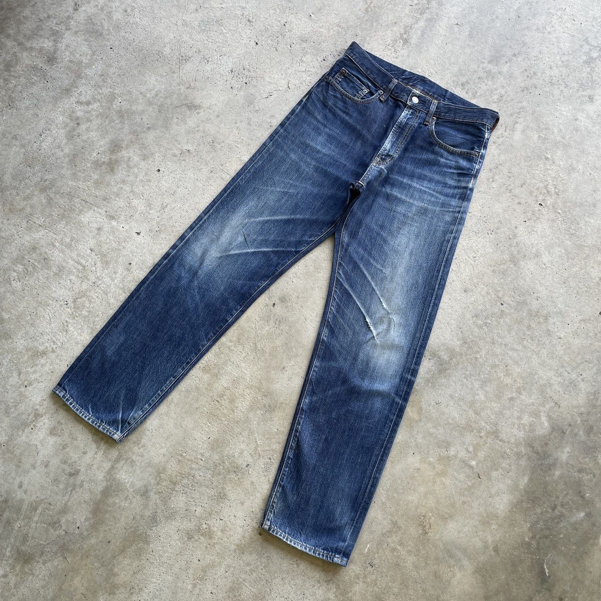 Japanese Brand W31x30💥 Japanese Brand GU Jeans Faded Denim Pants Size US 31 - 2 Thumbnail